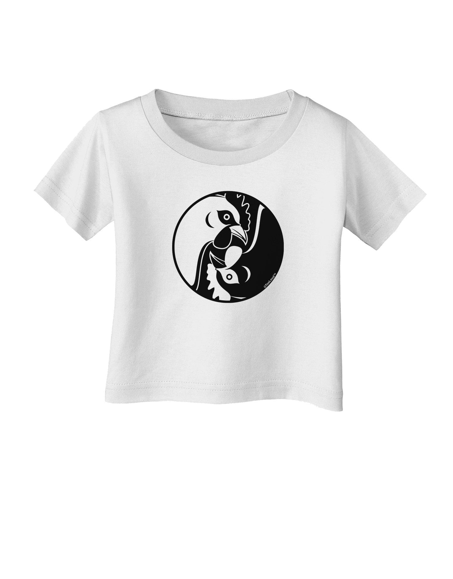 TooLoud Yin Yang Chicken Infant T-Shirt-Infant T-Shirt-TooLoud-White-06-Months-Davson Sales