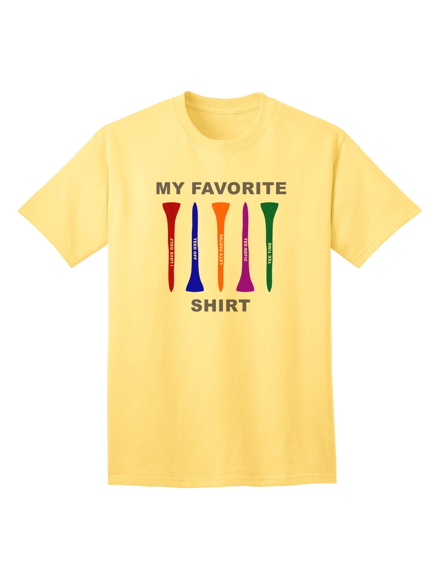Top Pick: Premium Adult T-Shirt - My Favorite Tee Shirt by TooLoud-Mens T-shirts-TooLoud-Yellow-Small-Davson Sales