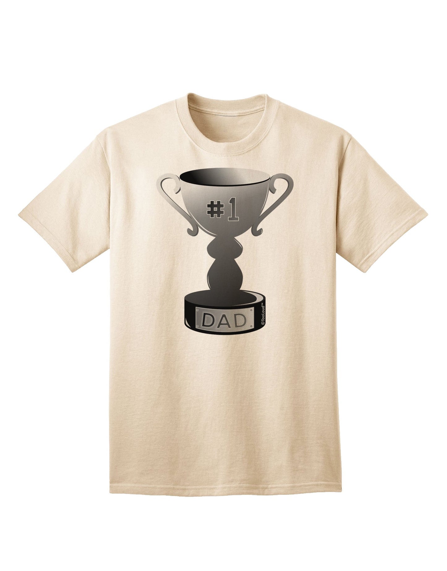 Top-rated Father's Day Trophy Design - Classic Gray Adult T-Shirt-Mens T-shirts-TooLoud-Natural-Small-Davson Sales