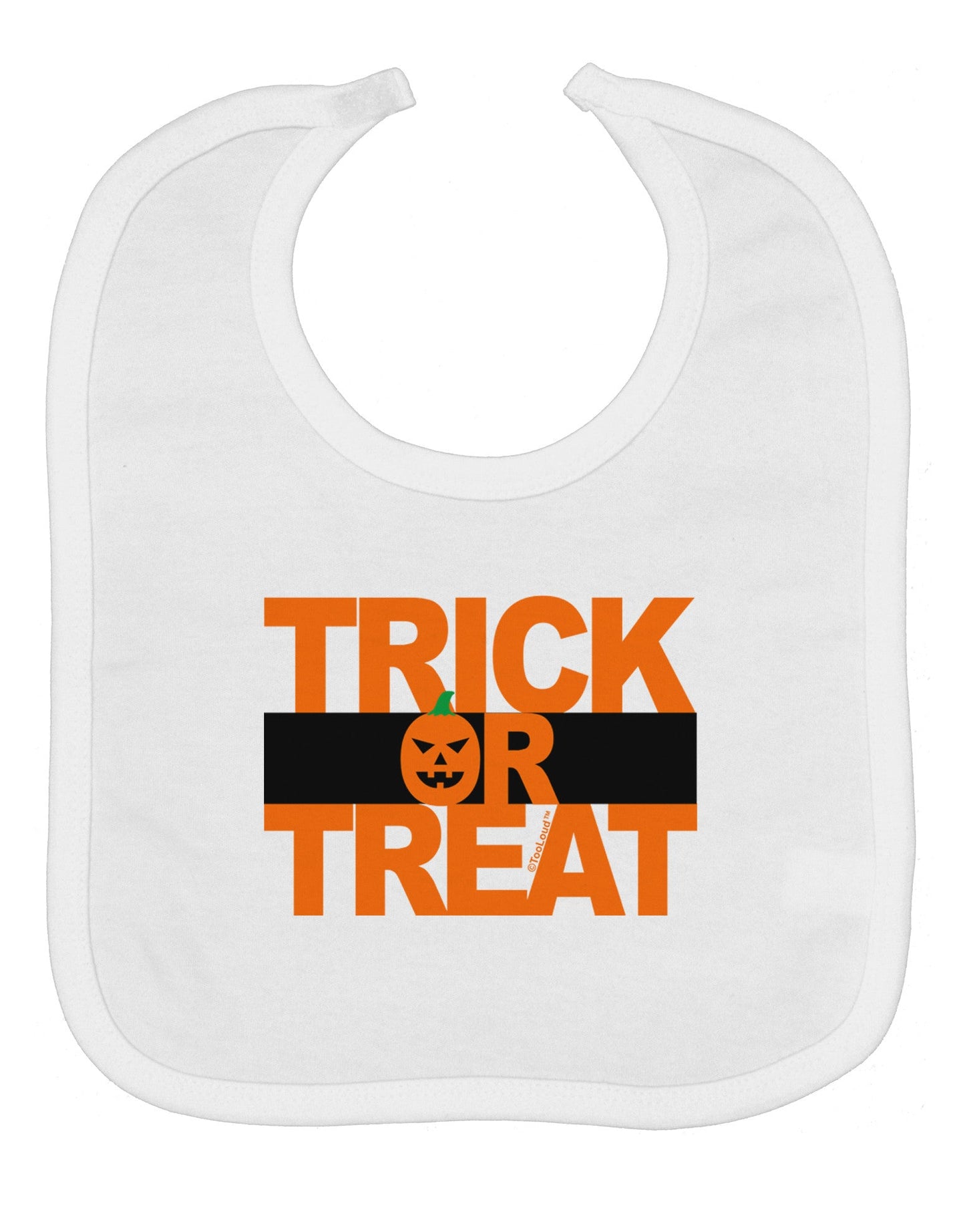 Trick or Treat Text Baby Bib