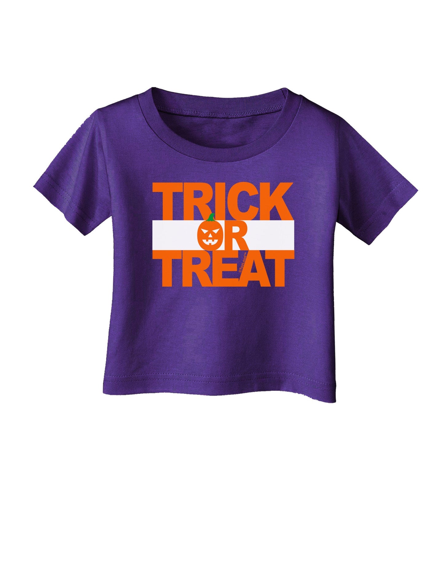 Trick or Treat Text Infant T-Shirt Dark-Infant T-Shirt-TooLoud-Purple-06-Months-Davson Sales