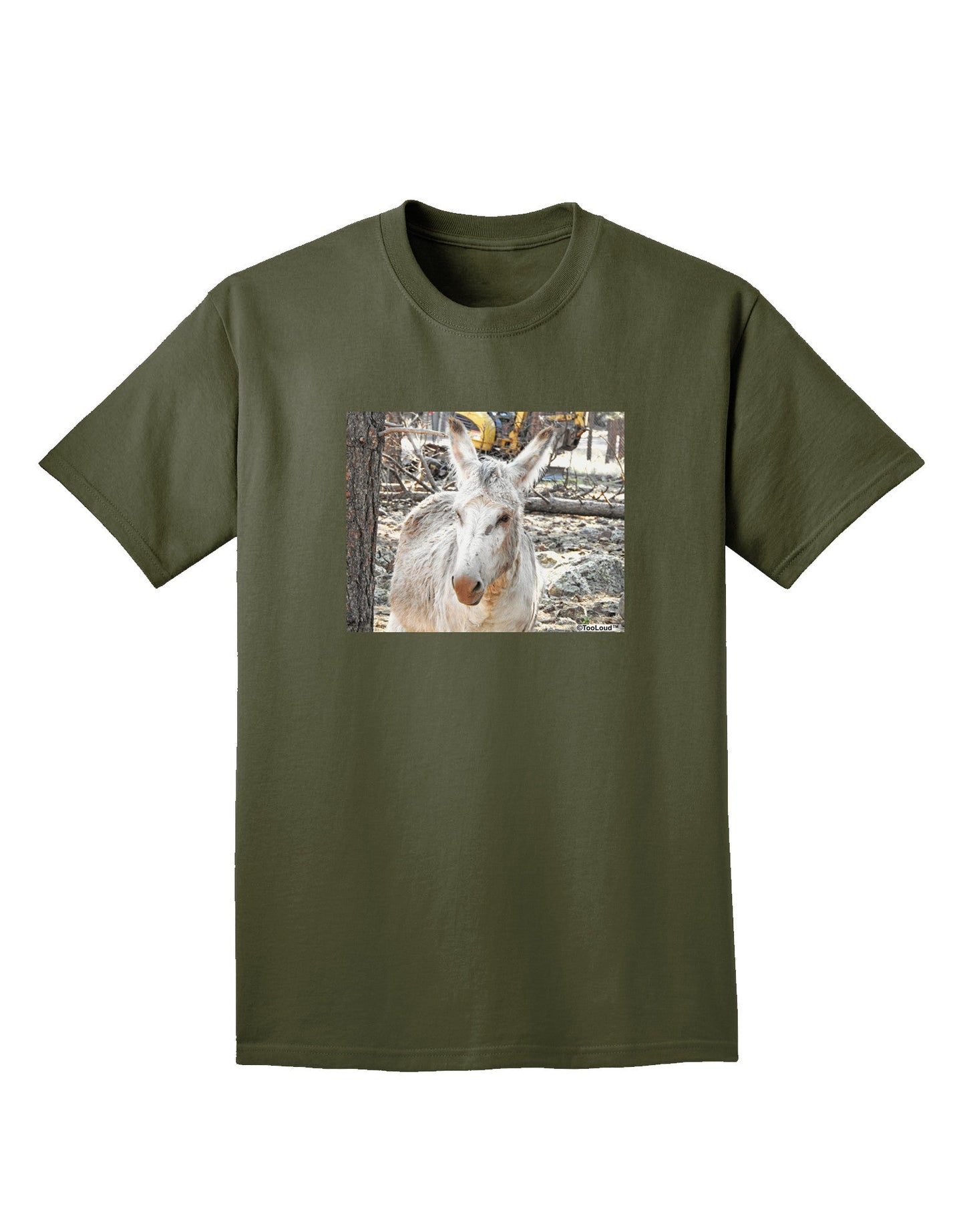 Troubled Burro Adult Dark T-Shirt-Mens T-Shirt-TooLoud-Military-Green-Small-Davson Sales