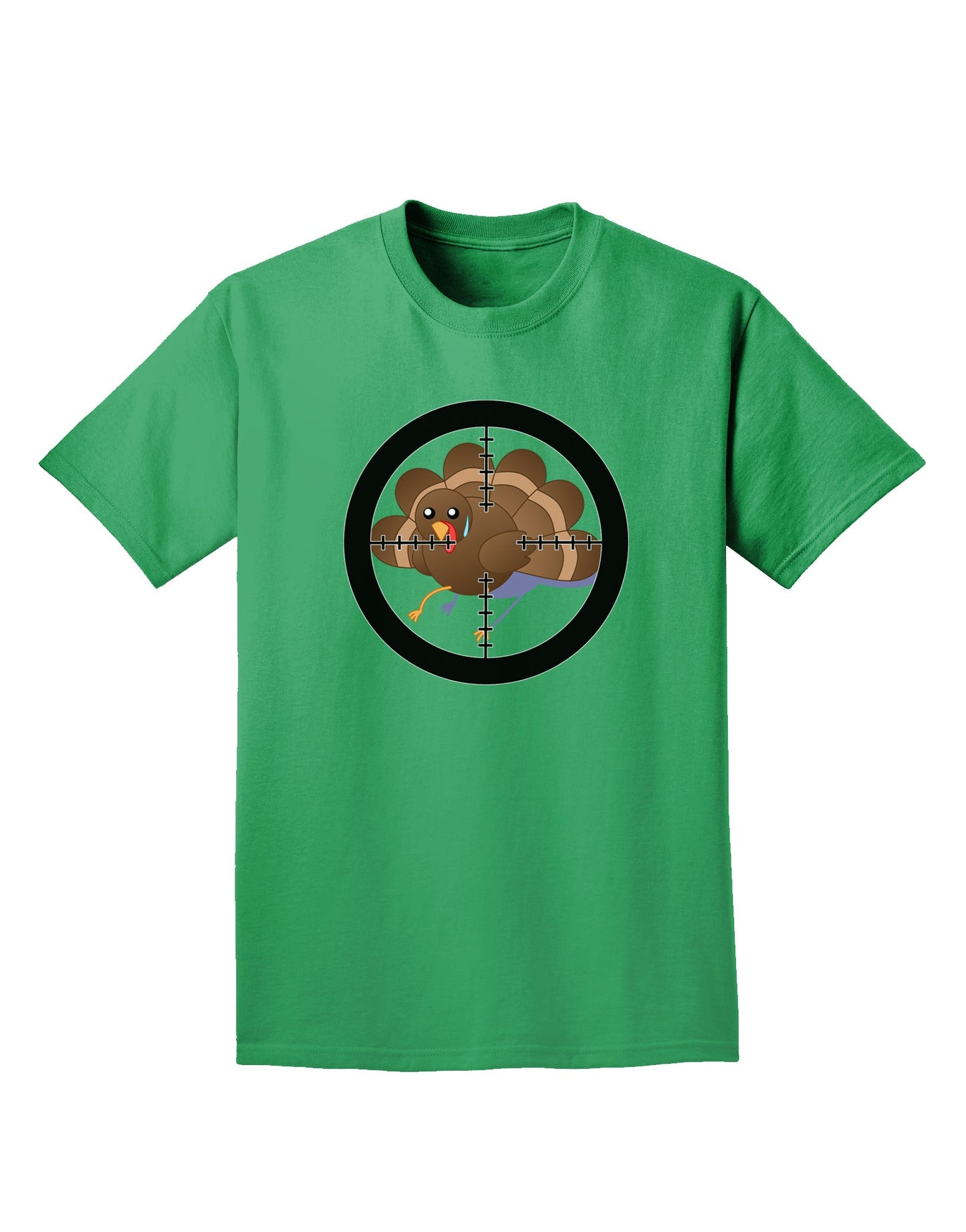 Turkey Trouble - Thanksgiving Funny Adult Dark T-Shirt-Mens T-Shirt-TooLoud-Kelly-Green-Small-Davson Sales