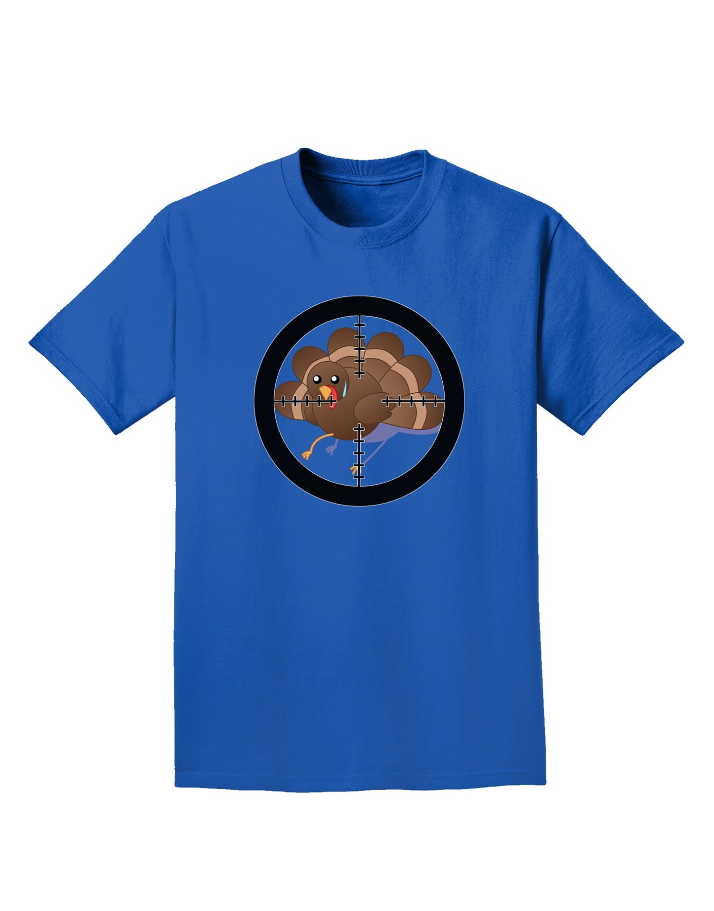 Turkey Trouble - Thanksgiving Funny Adult Dark T-Shirt-Mens T-Shirt-TooLoud-Royal-Blue-Small-Davson Sales