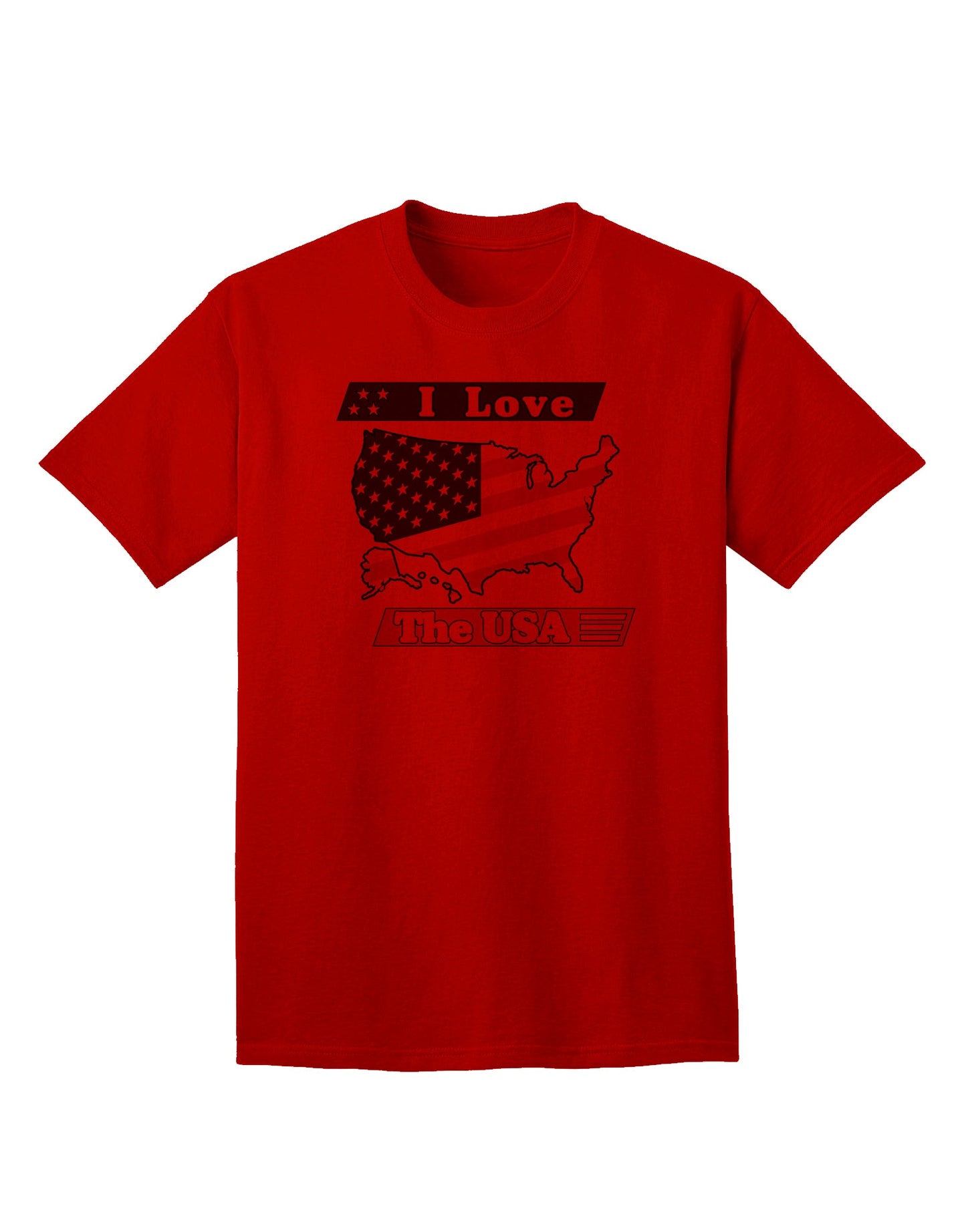 USA Pride Adult T-Shirt: Show Your Love for the United States-Mens T-shirts-TooLoud-Red-Small-Davson Sales