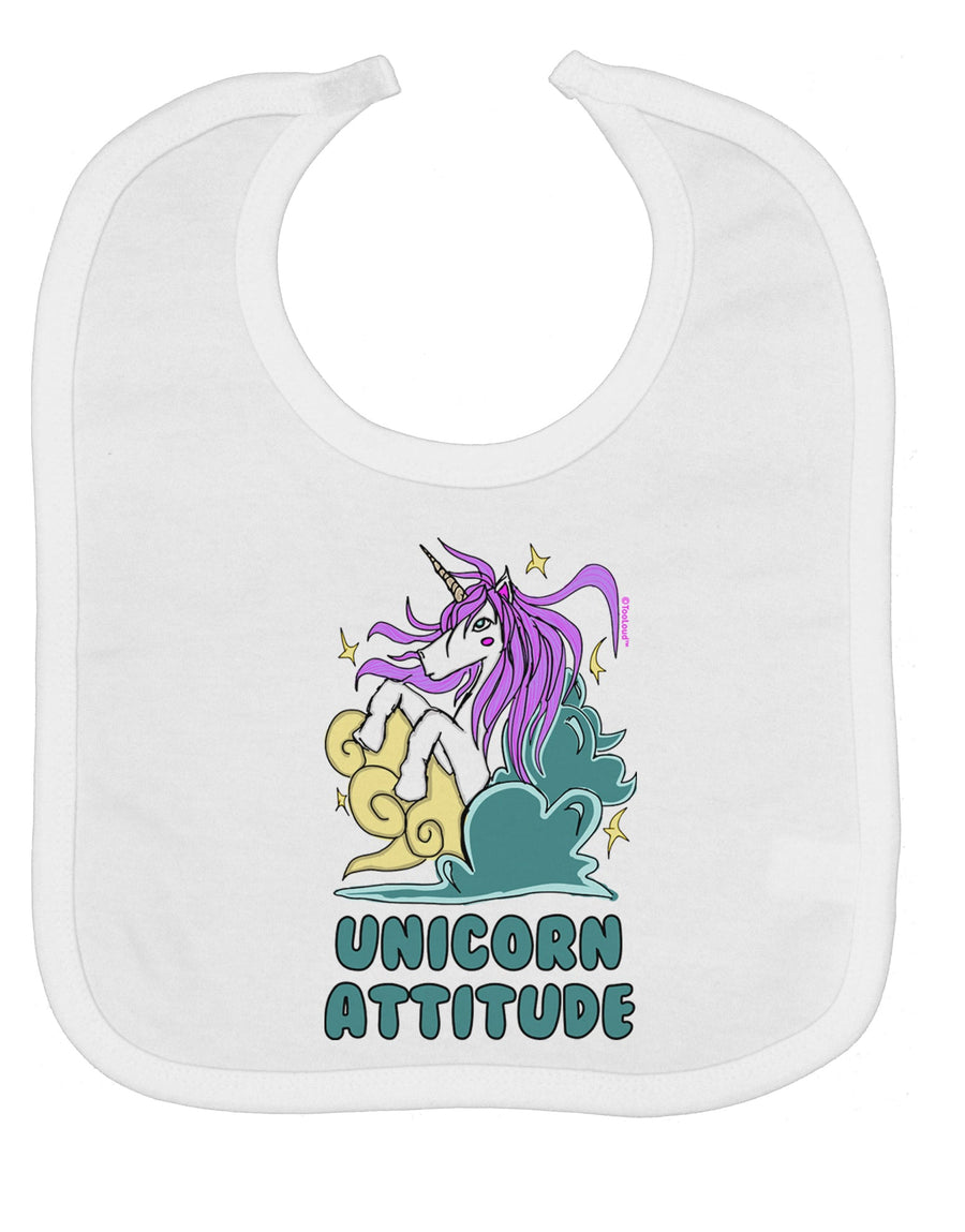 Unicorn Attitude Baby Bib