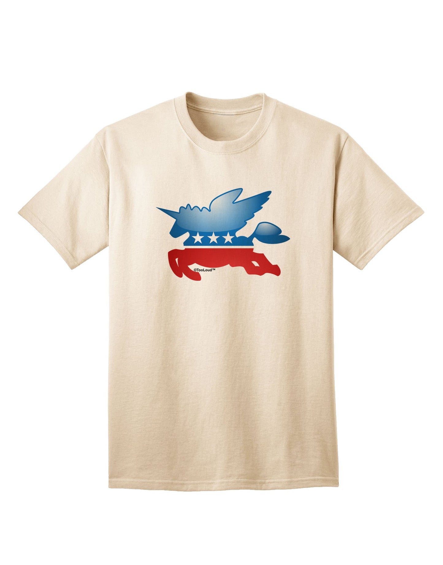 Unicorn Political Symbol Adult T-Shirt-unisex t-shirt-TooLoud-Natural-Small-Davson Sales