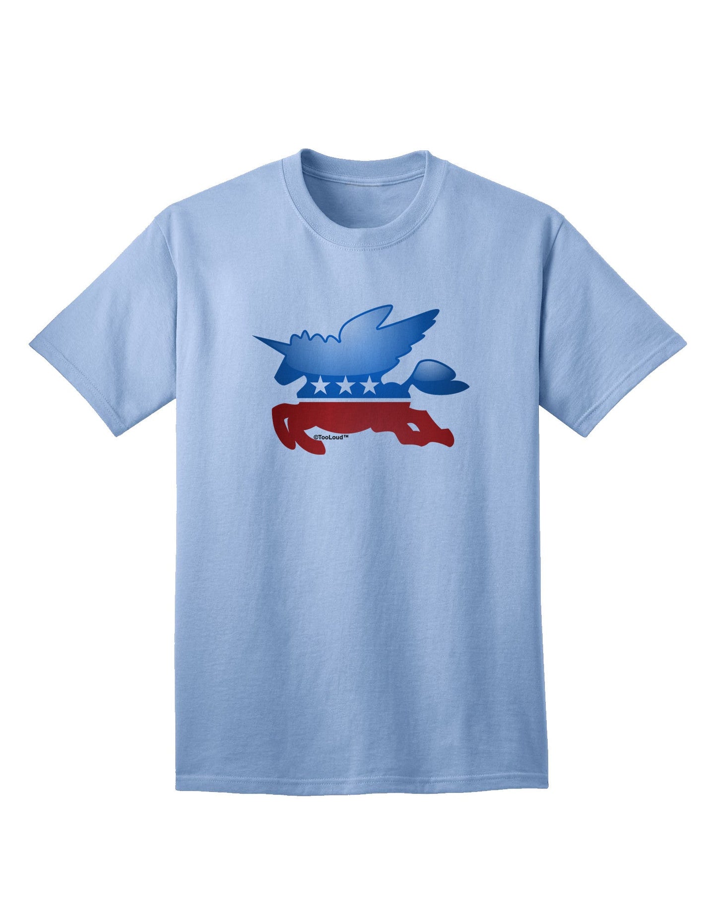 Unicorn Political Symbol Adult T-Shirt-unisex t-shirt-TooLoud-Light-Blue-Small-Davson Sales