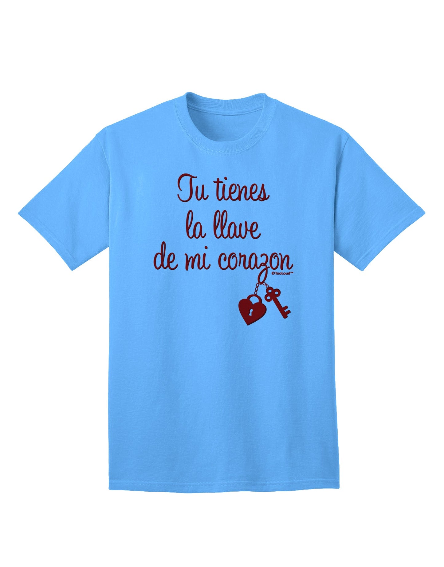 Unlock My Heart Adult T-Shirt by TooLoud - A Captivating Addition to Your Wardrobe-Mens T-shirts-TooLoud-Aquatic-Blue-Small-Davson Sales