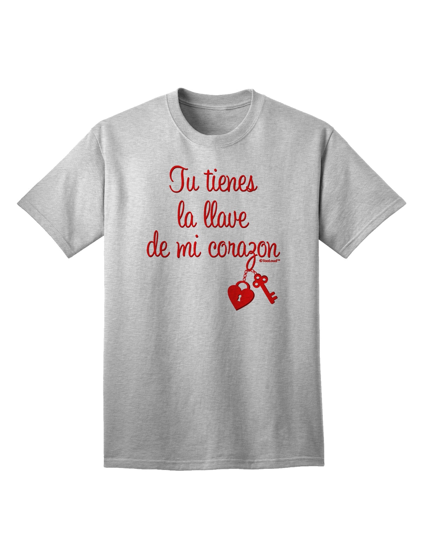 Unlock My Heart Adult T-Shirt by TooLoud - A Captivating Addition to Your Wardrobe-Mens T-shirts-TooLoud-AshGray-Small-Davson Sales