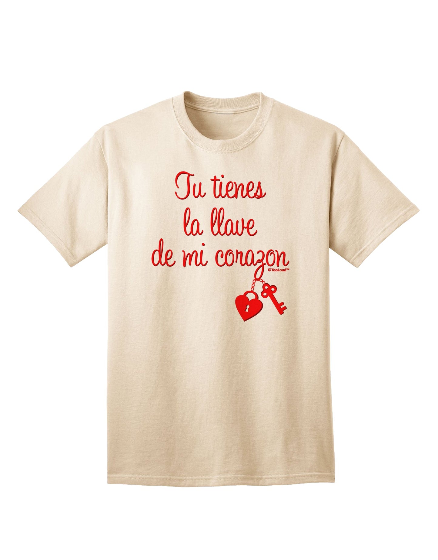 Unlock My Heart Adult T-Shirt by TooLoud - A Captivating Addition to Your Wardrobe-Mens T-shirts-TooLoud-Natural-Small-Davson Sales