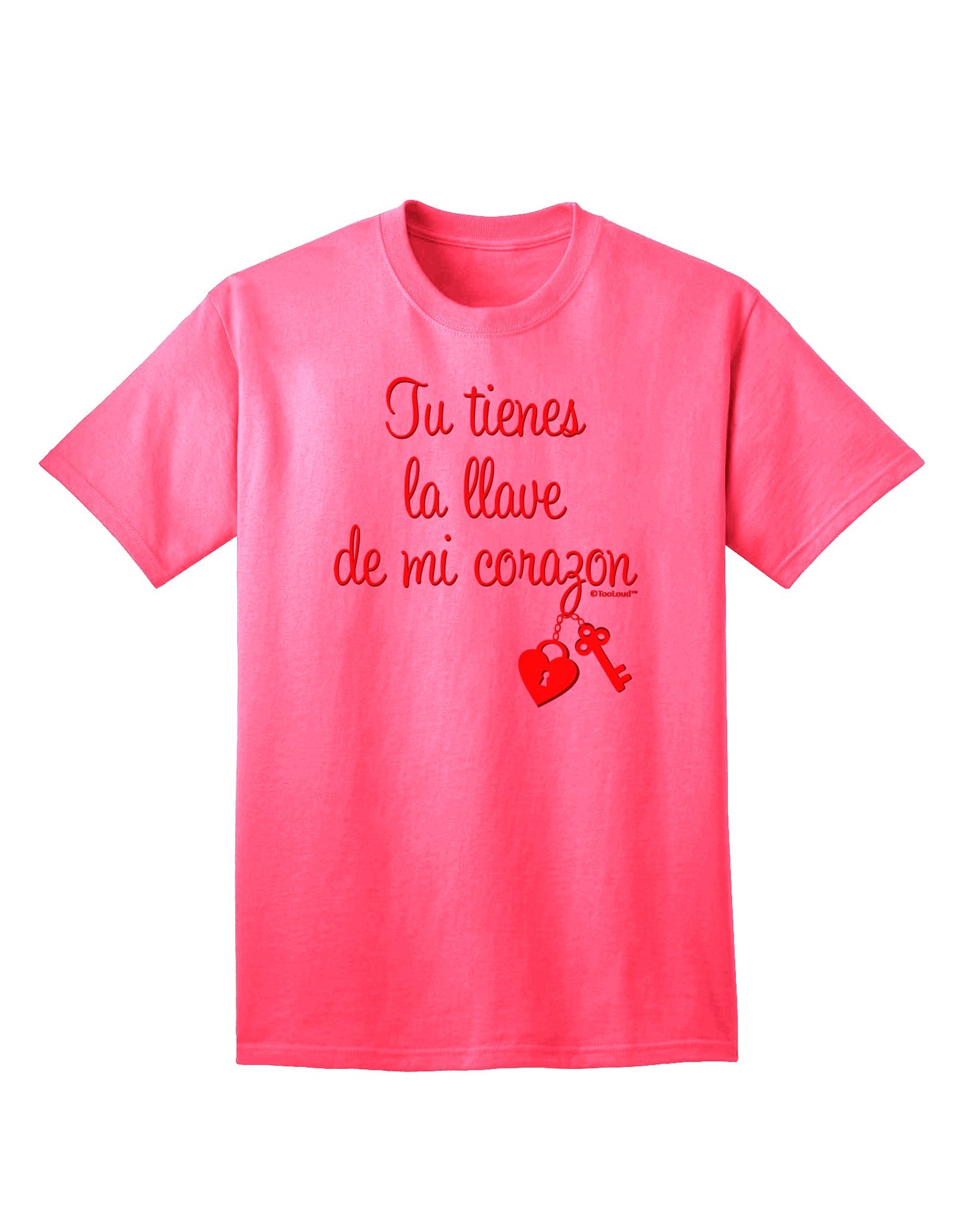 Unlock My Heart Adult T-Shirt by TooLoud - A Captivating Addition to Your Wardrobe-Mens T-shirts-TooLoud-Neon-Pink-Small-Davson Sales