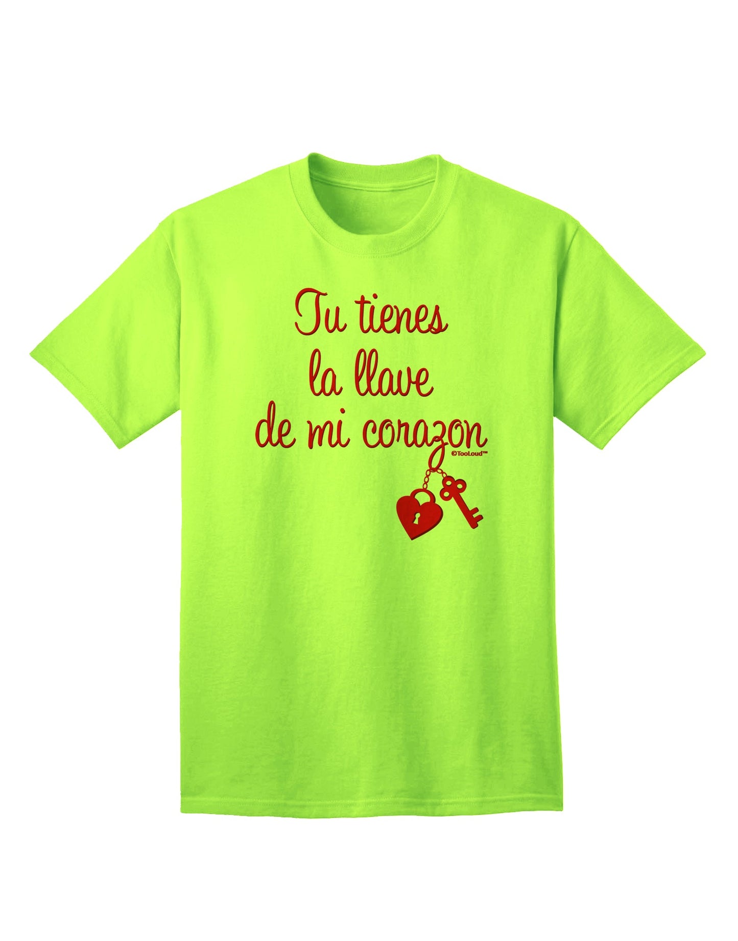 Unlock My Heart Adult T-Shirt by TooLoud - A Captivating Addition to Your Wardrobe-Mens T-shirts-TooLoud-Neon-Green-Small-Davson Sales