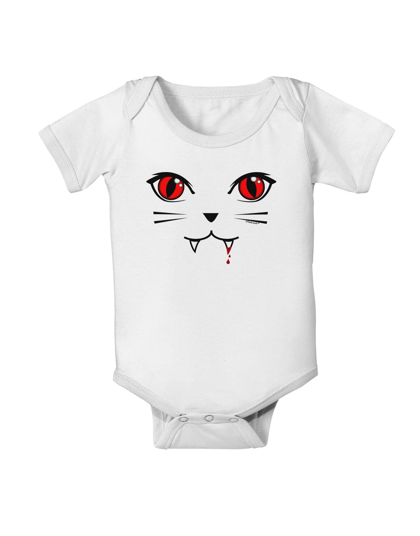 Vamp Kitty Baby Romper Bodysuit-Baby Romper-TooLoud-White-06-Months-Davson Sales