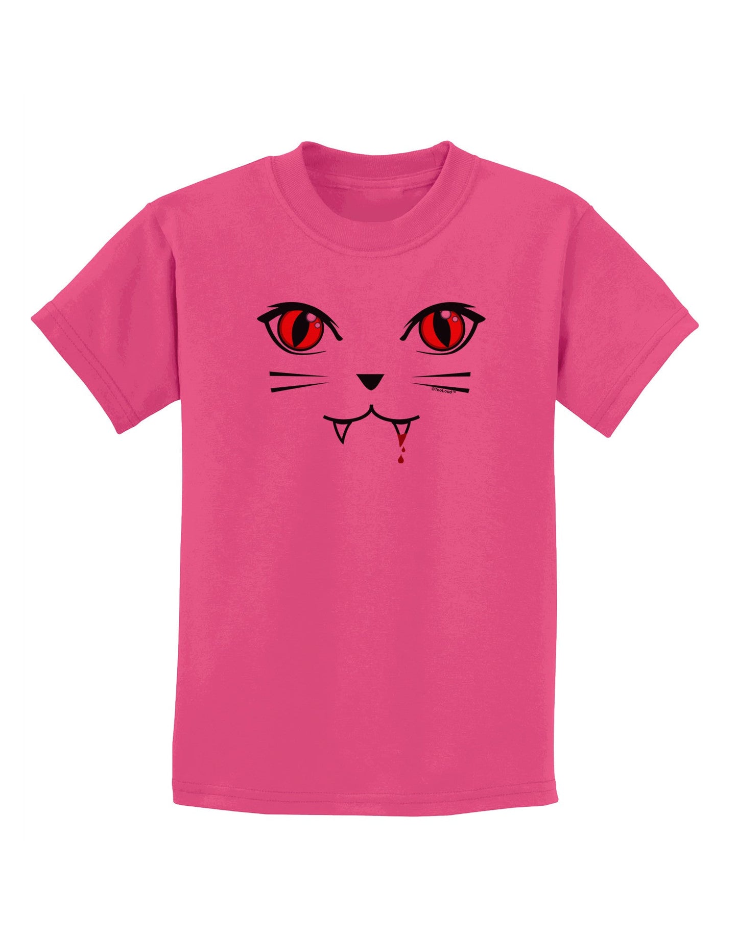 Vamp Kitty Childrens T-Shirt-Childrens T-Shirt-TooLoud-Sangria-X-Small-Davson Sales