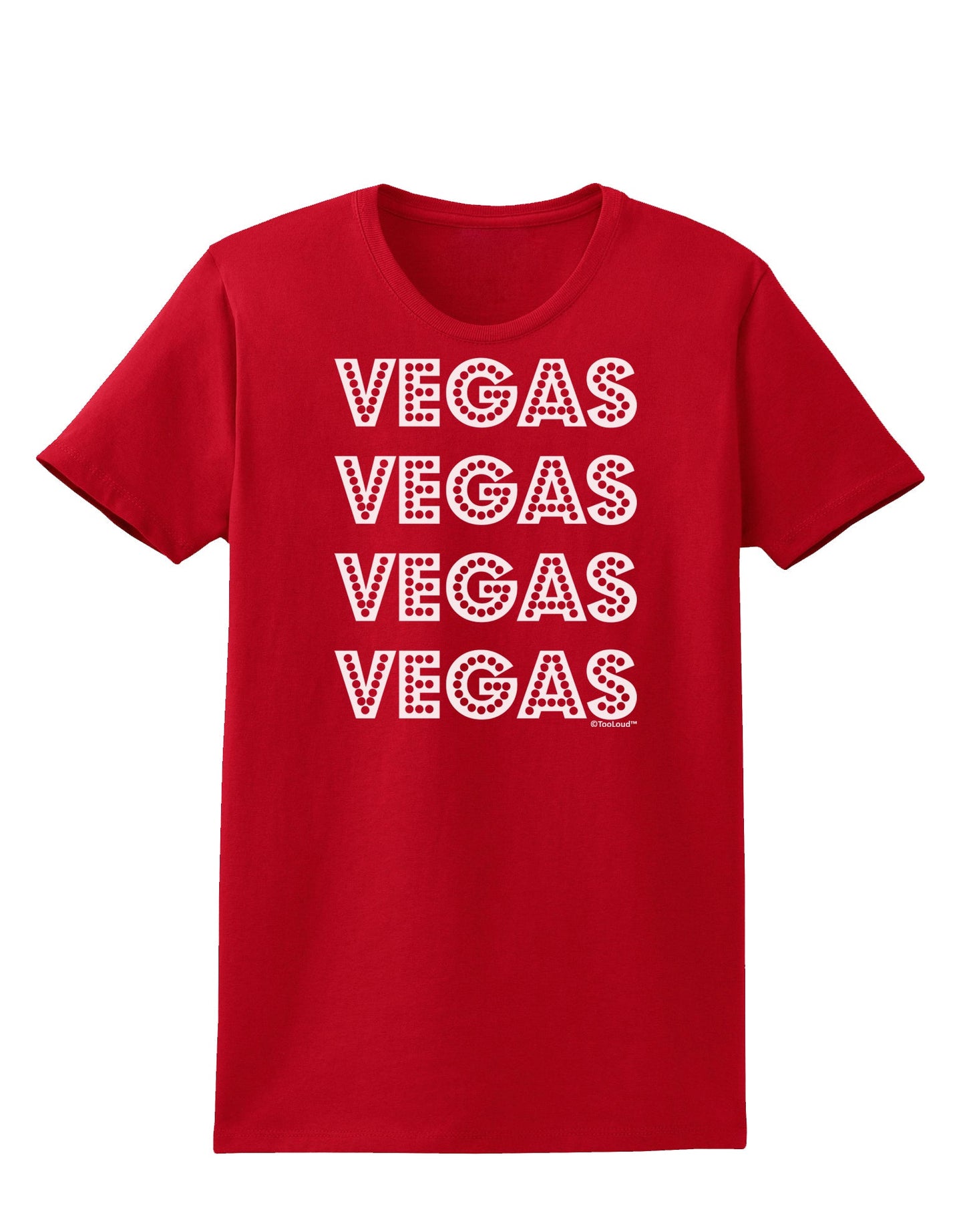 Vegas - Vegas Style Show Lights Womens Dark T-Shirt by TooLoud-Womens T-Shirt-TooLoud-Red-X-Small-Davson Sales