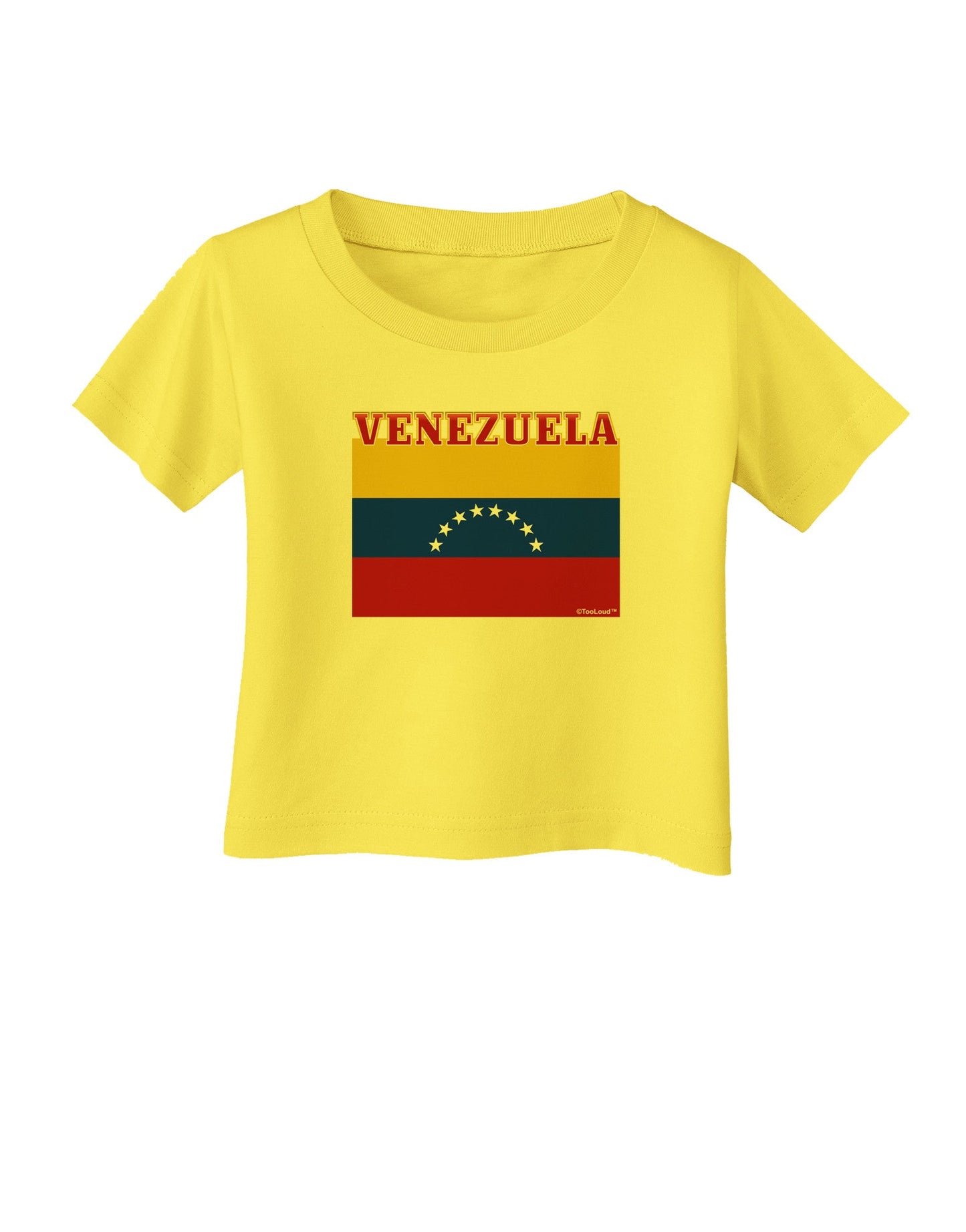 Venezuela Flag Infant T-Shirt-Infant T-Shirt-TooLoud-Yellow-06-Months-Davson Sales