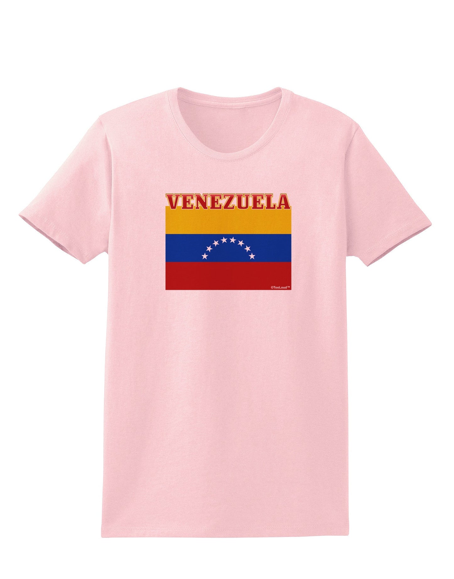 Venezuela Flag Womens T-Shirt-Womens T-Shirt-TooLoud-PalePink-X-Small-Davson Sales