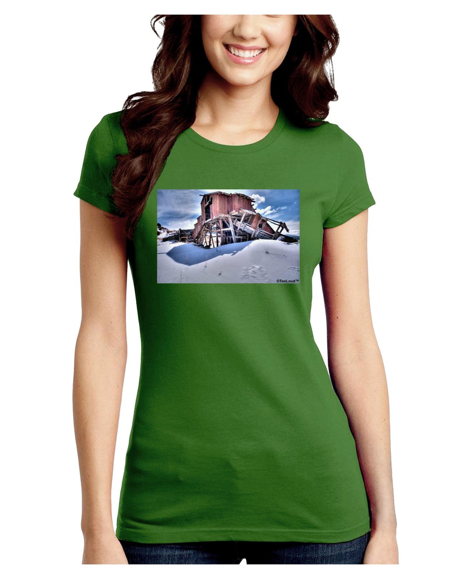 Victor Mines Colorado Juniors Crew Dark T-Shirt-T-Shirts Juniors Tops-TooLoud-Kiwi-Green-Juniors Fitted Small-Davson Sales