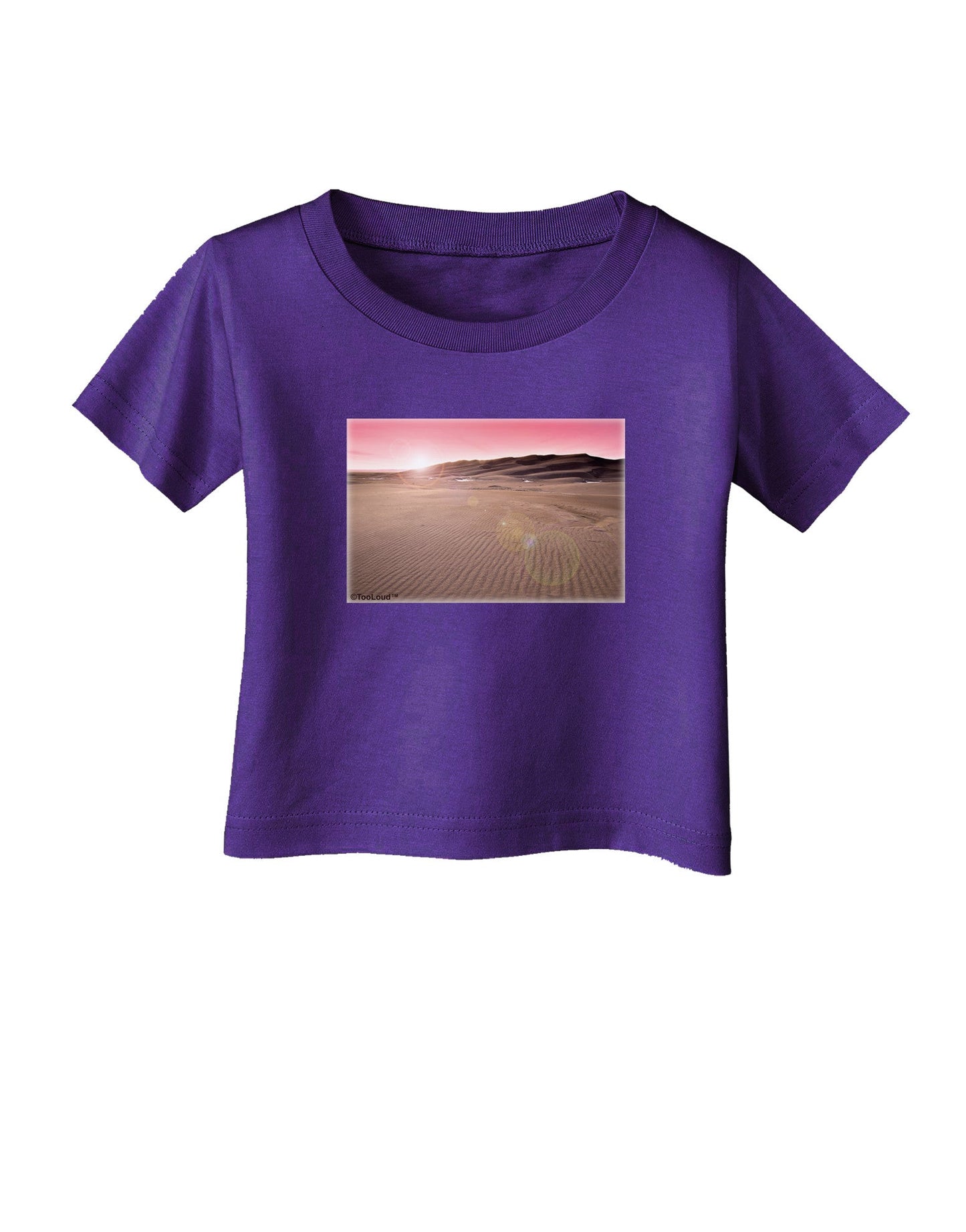Victor Mines Pink Sunrise Infant T-Shirt Dark-Infant T-Shirt-TooLoud-Purple-06-Months-Davson Sales