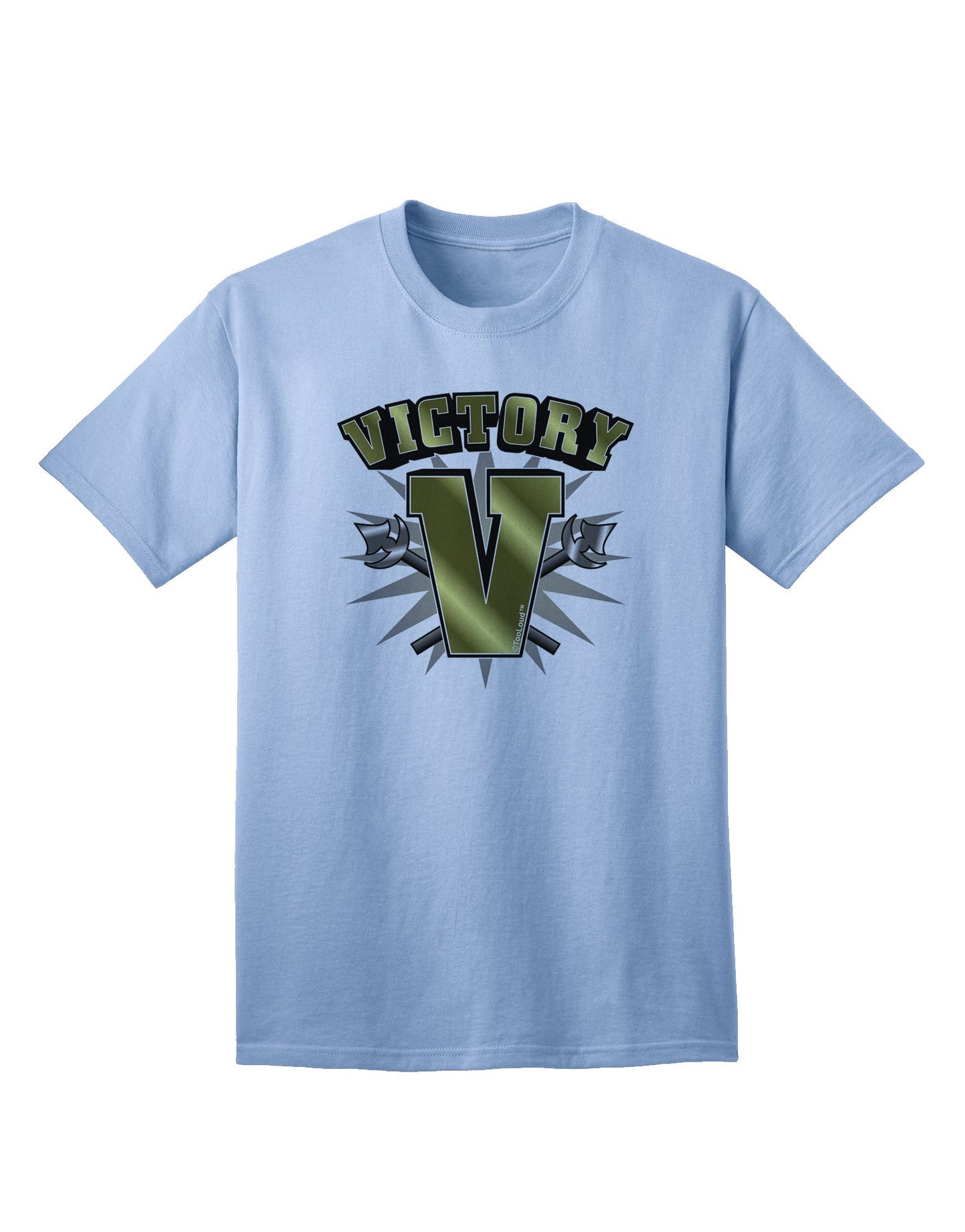 Victory V Premium Adult T-Shirt - Elegance Meets Comfort-Mens T-shirts-TooLoud-Light-Blue-Small-Davson Sales