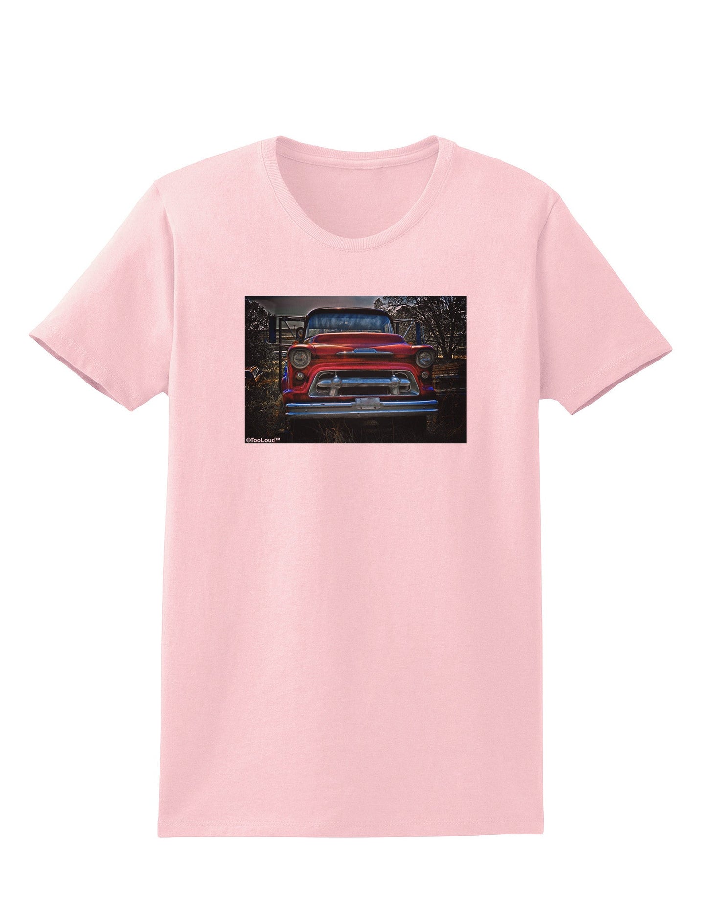 Vintage Truck Womens T-Shirt-Womens T-Shirt-TooLoud-PalePink-X-Small-Davson Sales