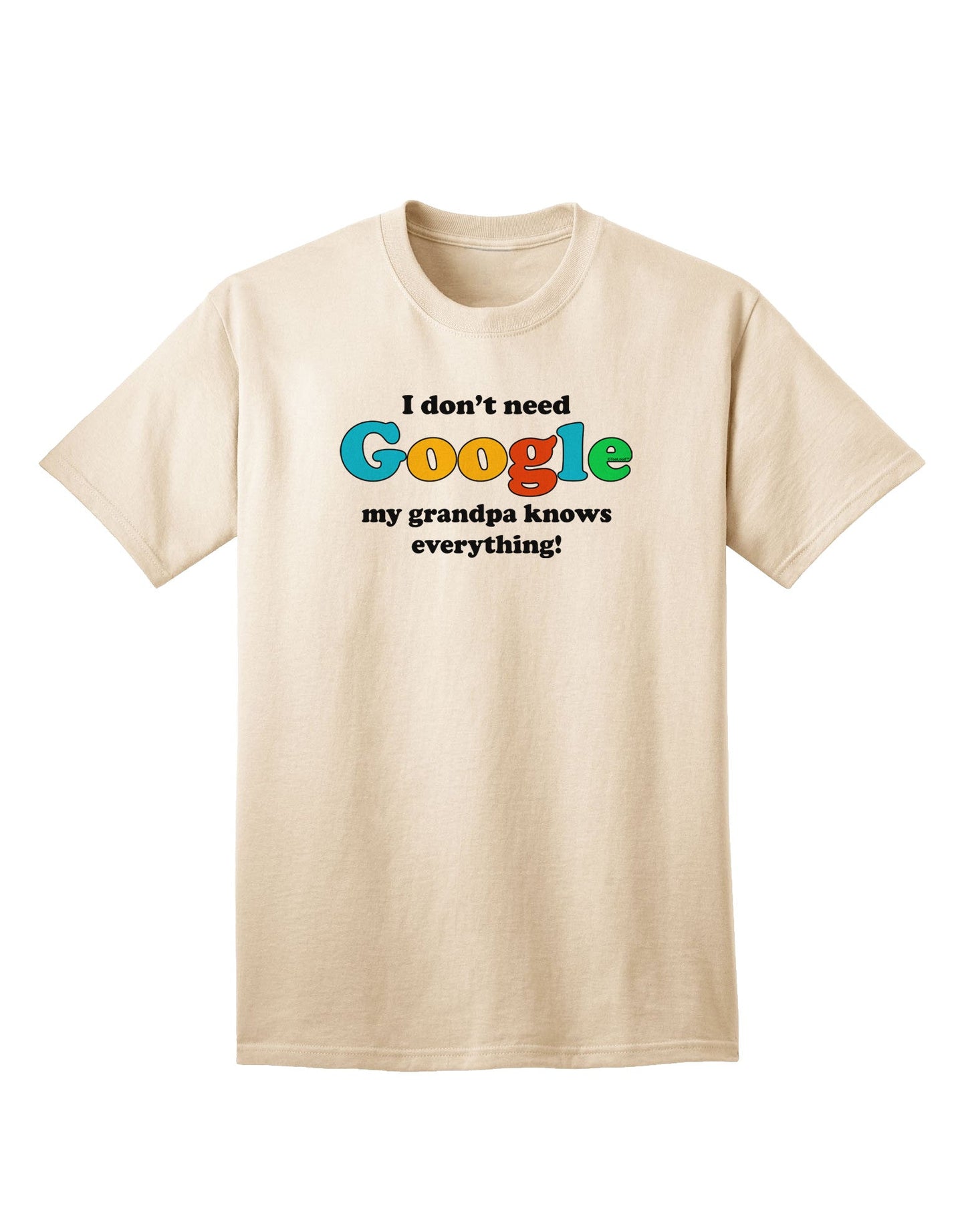 Vintage-inspired Grandpa Adult T-Shirt - A Nostalgic Addition to Your Wardrobe-Mens T-shirts-TooLoud-Natural-Small-Davson Sales