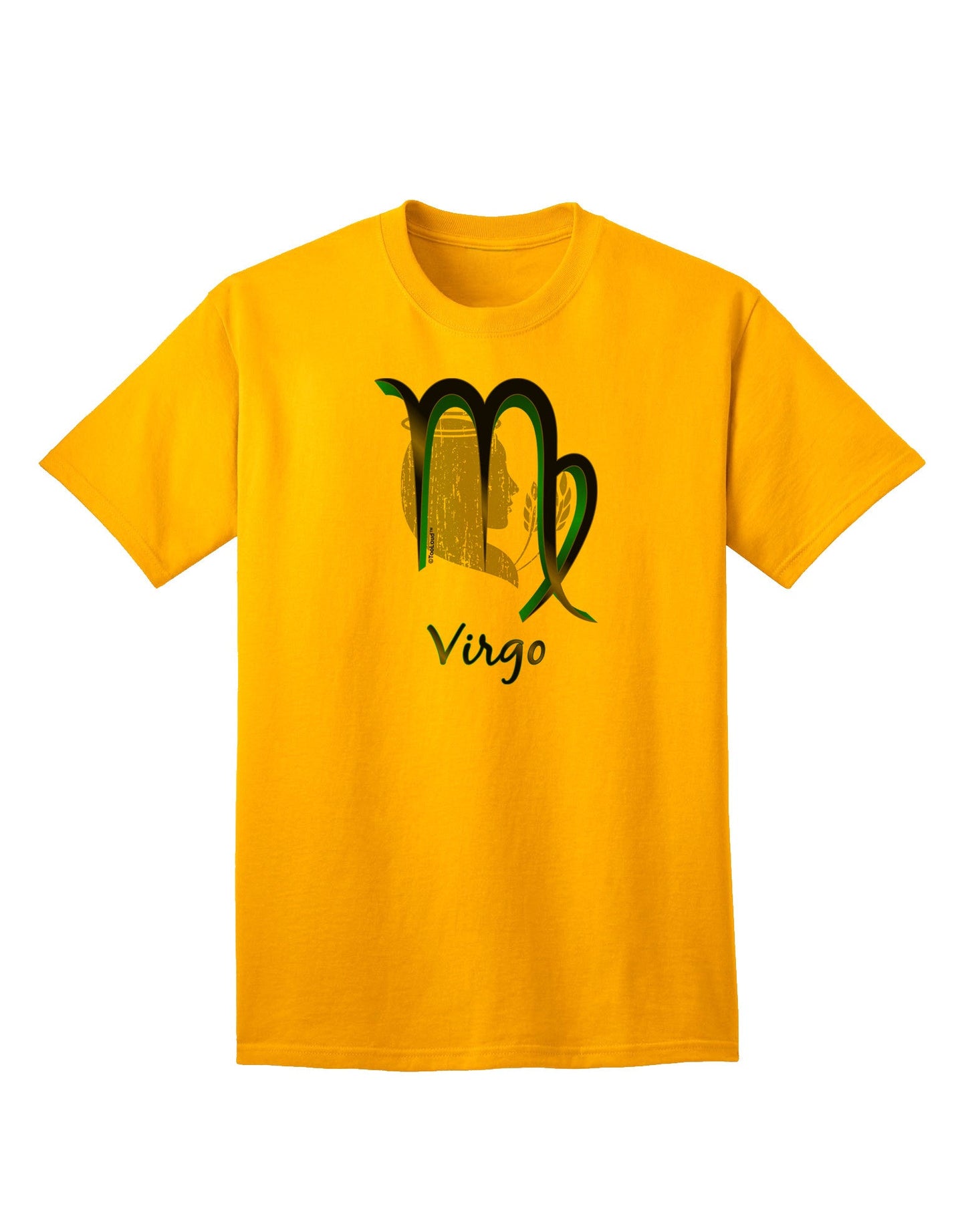 Virgo Symbol Adult T-Shirt-unisex t-shirt-TooLoud-Gold-Small-Davson Sales