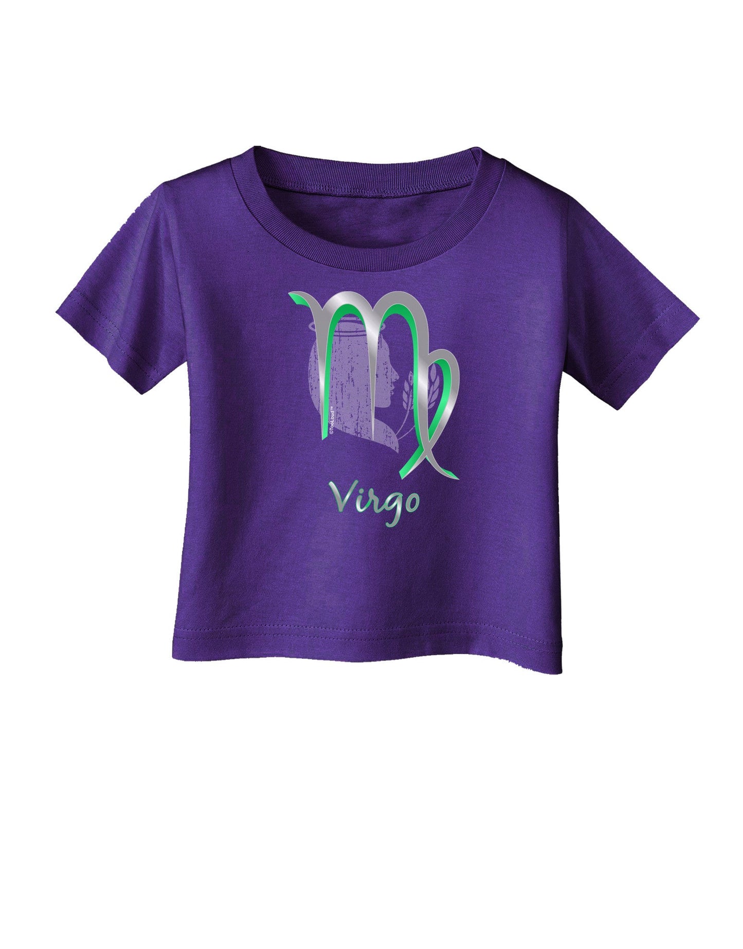 Virgo Symbol Infant T-Shirt Dark-Infant T-Shirt-TooLoud-Purple-06-Months-Davson Sales