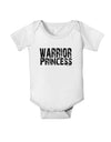 Warrior Princess Black and White Baby Romper Bodysuit-Baby Romper-TooLoud-White-06-Months-Davson Sales