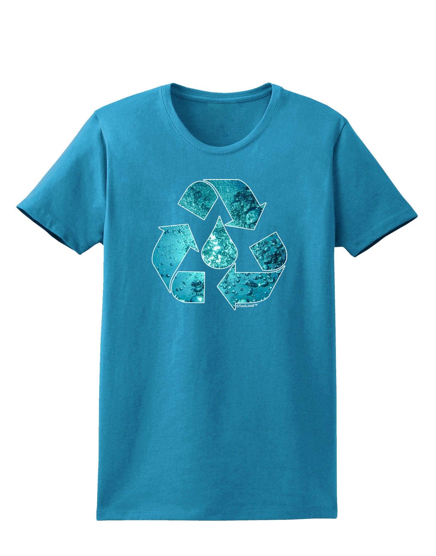Water Conservation Womens Dark T-Shirt by TooLoud-Womens T-Shirt-TooLoud-Turquoise-X-Small-Davson Sales