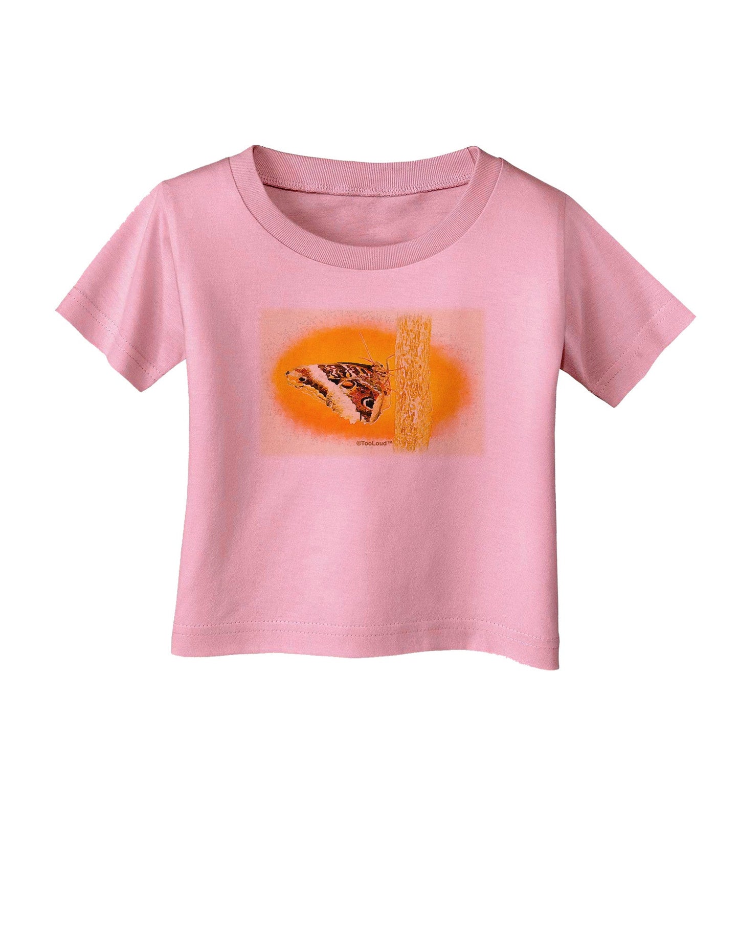 Watercolor Owl Moth Infant T-Shirt-Infant T-Shirt-TooLoud-Candy-Pink-06-Months-Davson Sales