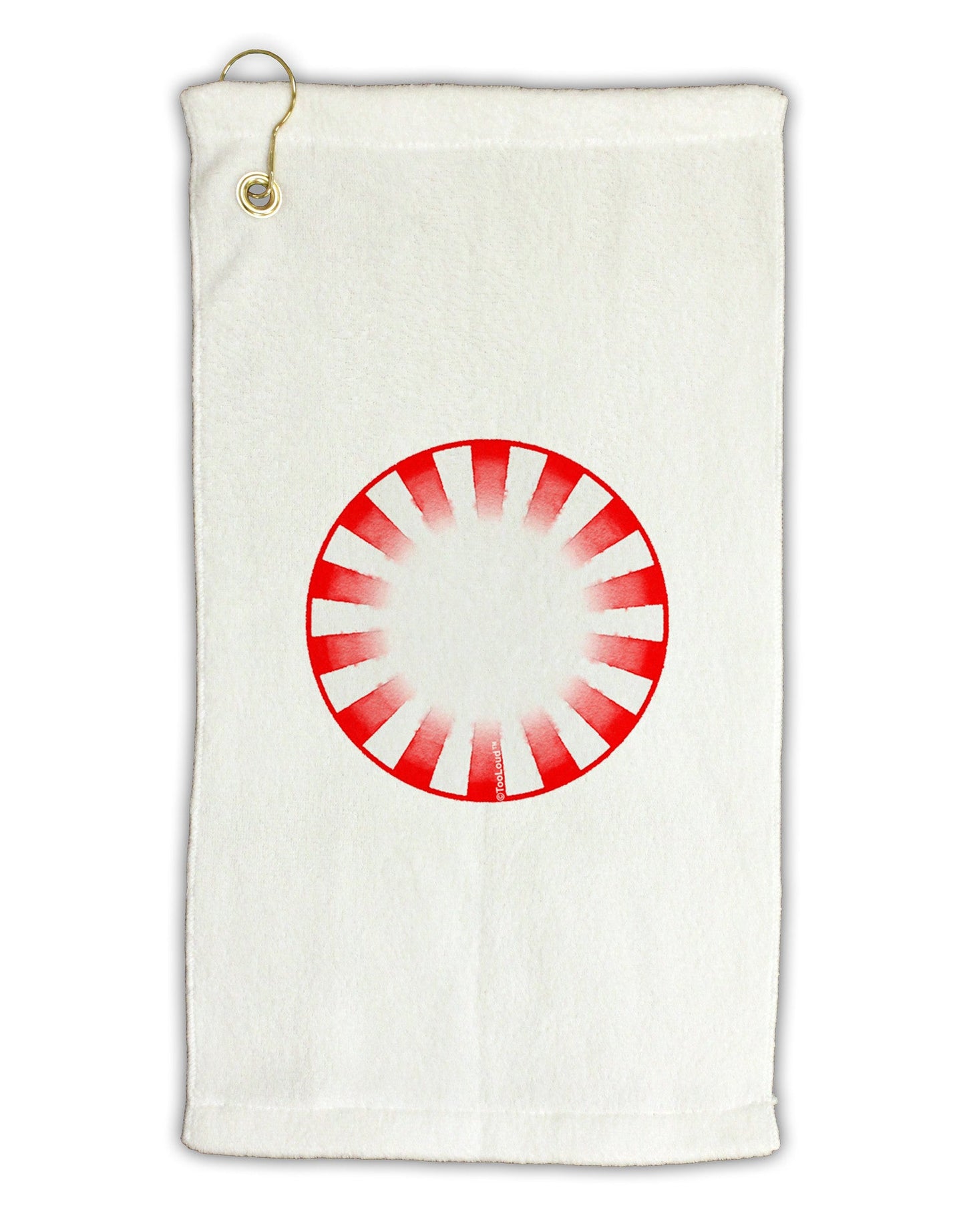 Watercolor Peppermint Micro Terry Gromet Golf Towel 11"x19-Golf Towel-TooLoud-White-Davson Sales
