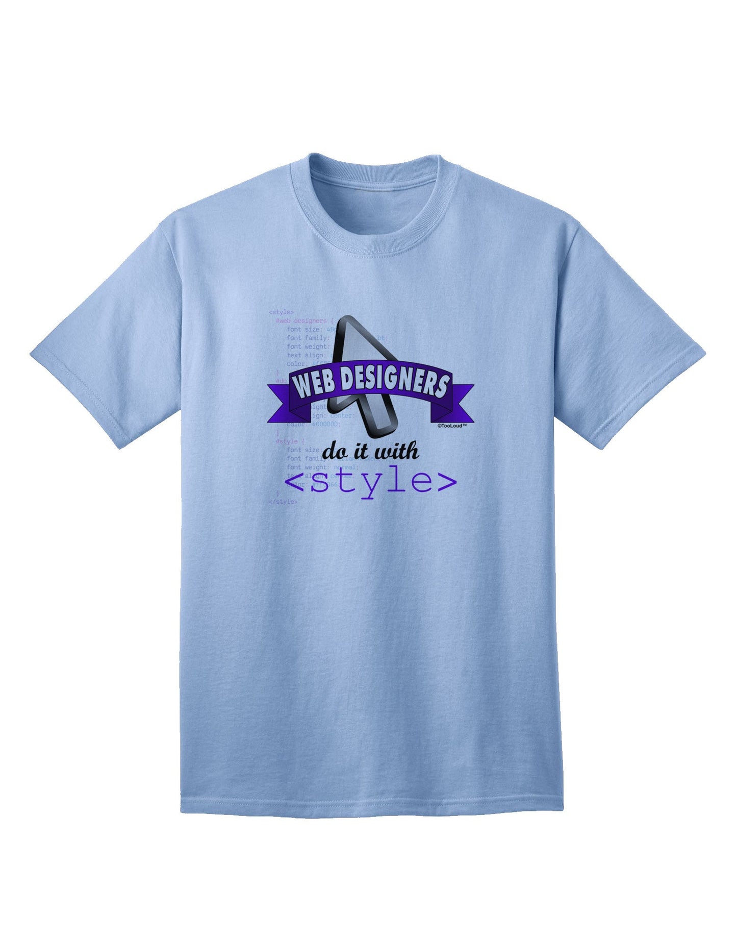 Web Designers' Collection - Sophisticated Adult Style T-Shirt-Mens T-shirts-TooLoud-Light-Blue-Small-Davson Sales