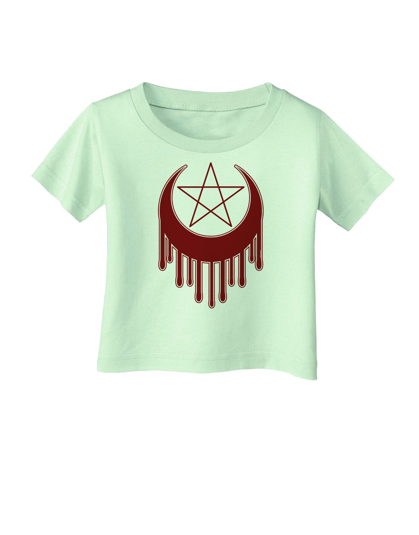 Weeping Crescent Blood Moon Star Infant T-Shirt-Infant T-Shirt-TooLoud-Light-Green-06-Months-Davson Sales