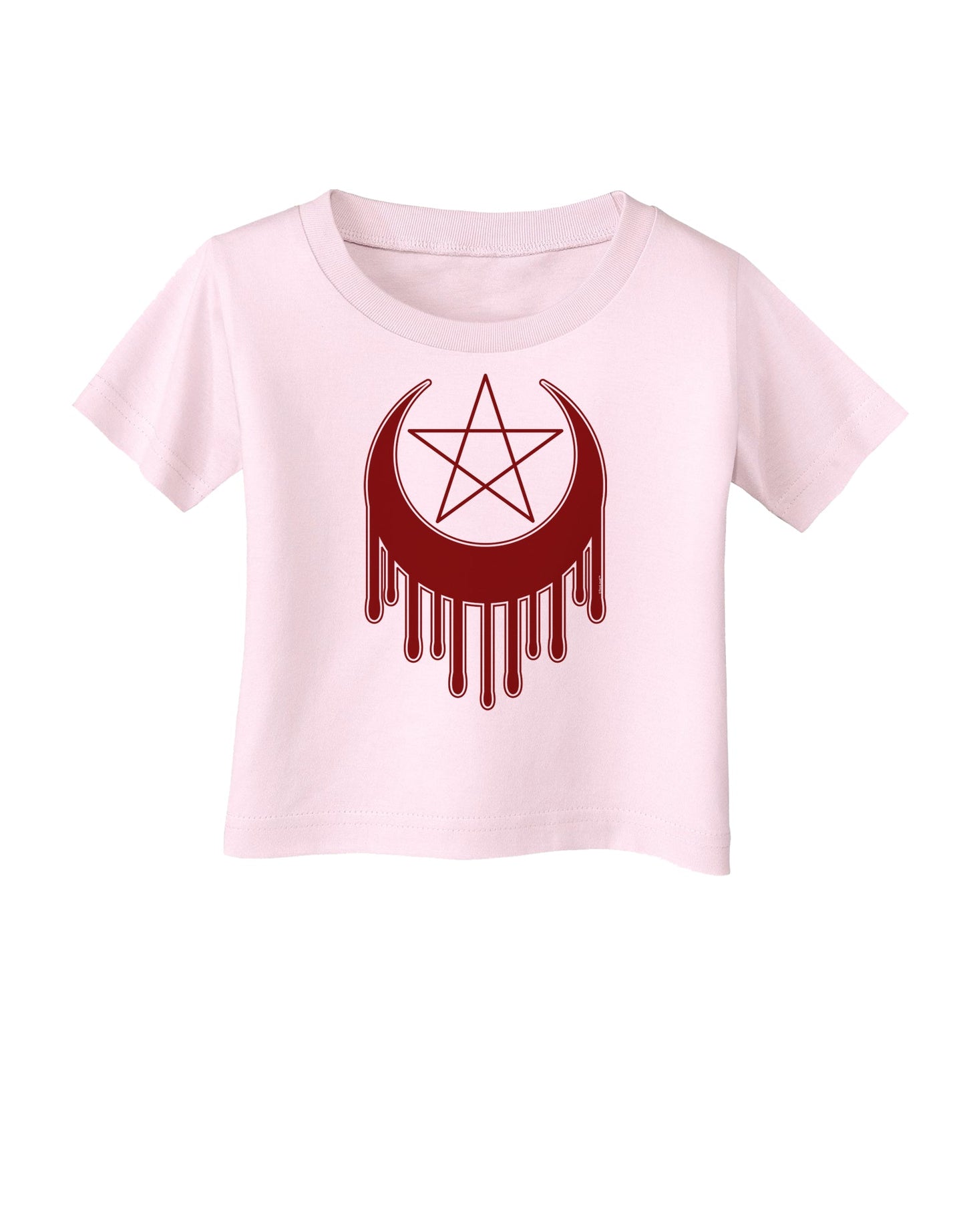 Weeping Crescent Blood Moon Star Infant T-Shirt-Infant T-Shirt-TooLoud-Light-Pink-06-Months-Davson Sales