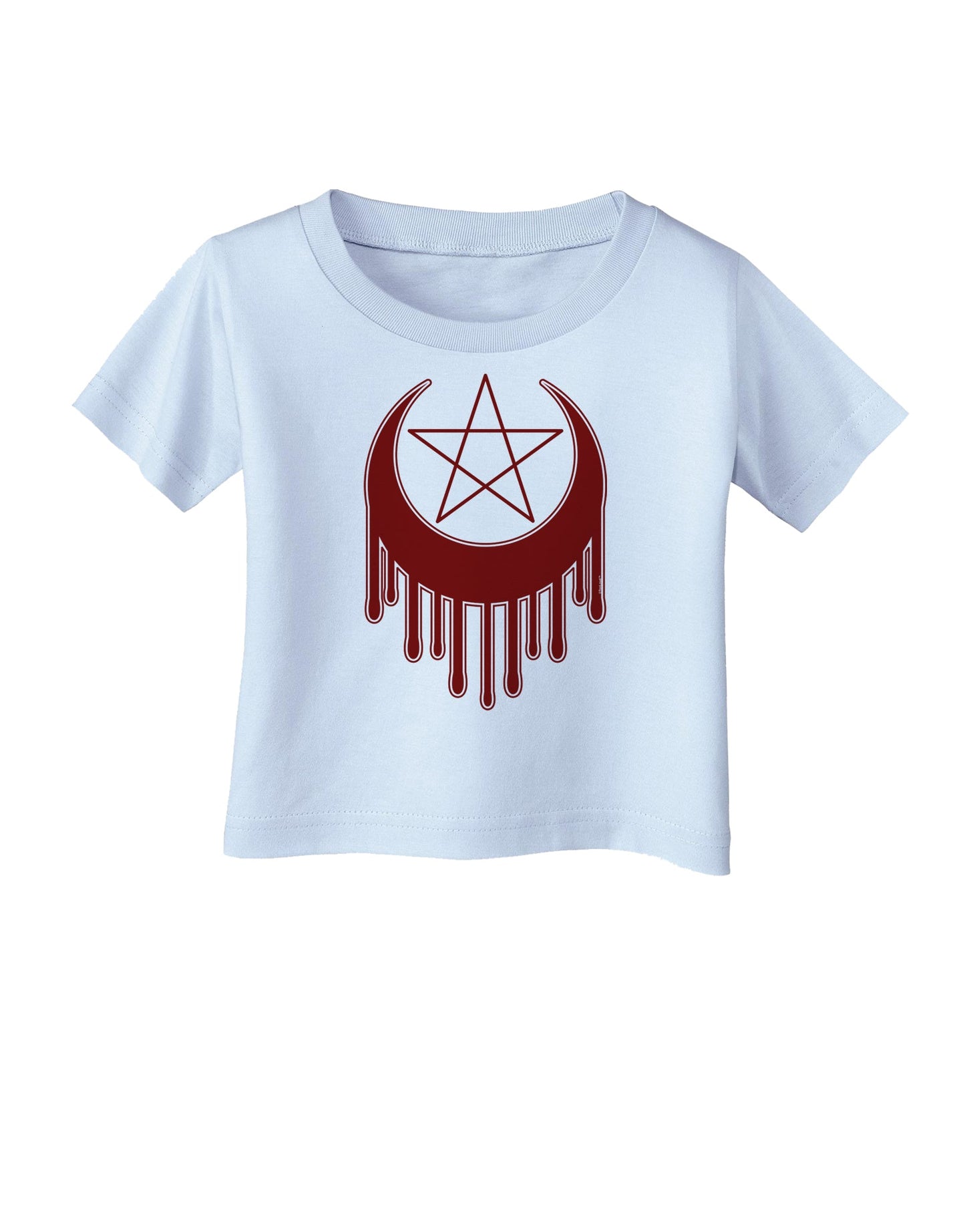Weeping Crescent Blood Moon Star Infant T-Shirt-Infant T-Shirt-TooLoud-Light-Blue-06-Months-Davson Sales