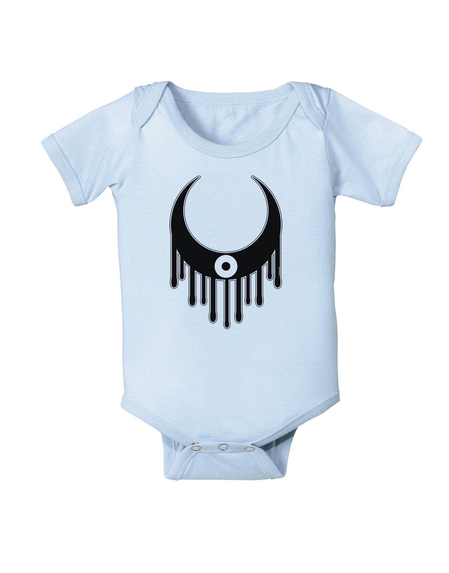 Weeping Crescent Eye - Halloween Baby Romper Bodysuit-Baby Romper-TooLoud-Light-Blue-06-Months-Davson Sales