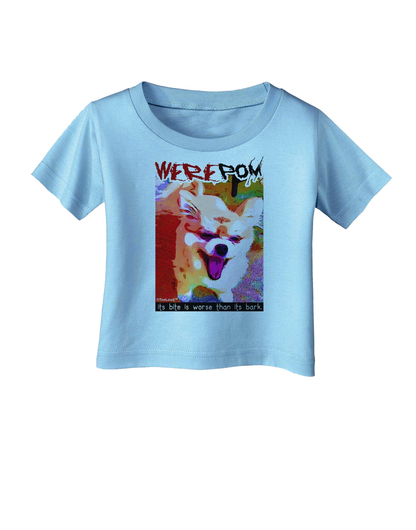 WerePom - Werewolf Pomeranian Infant T-Shirt by TooLoud-Infant T-Shirt-TooLoud-Aquatic-Blue-06-Months-Davson Sales