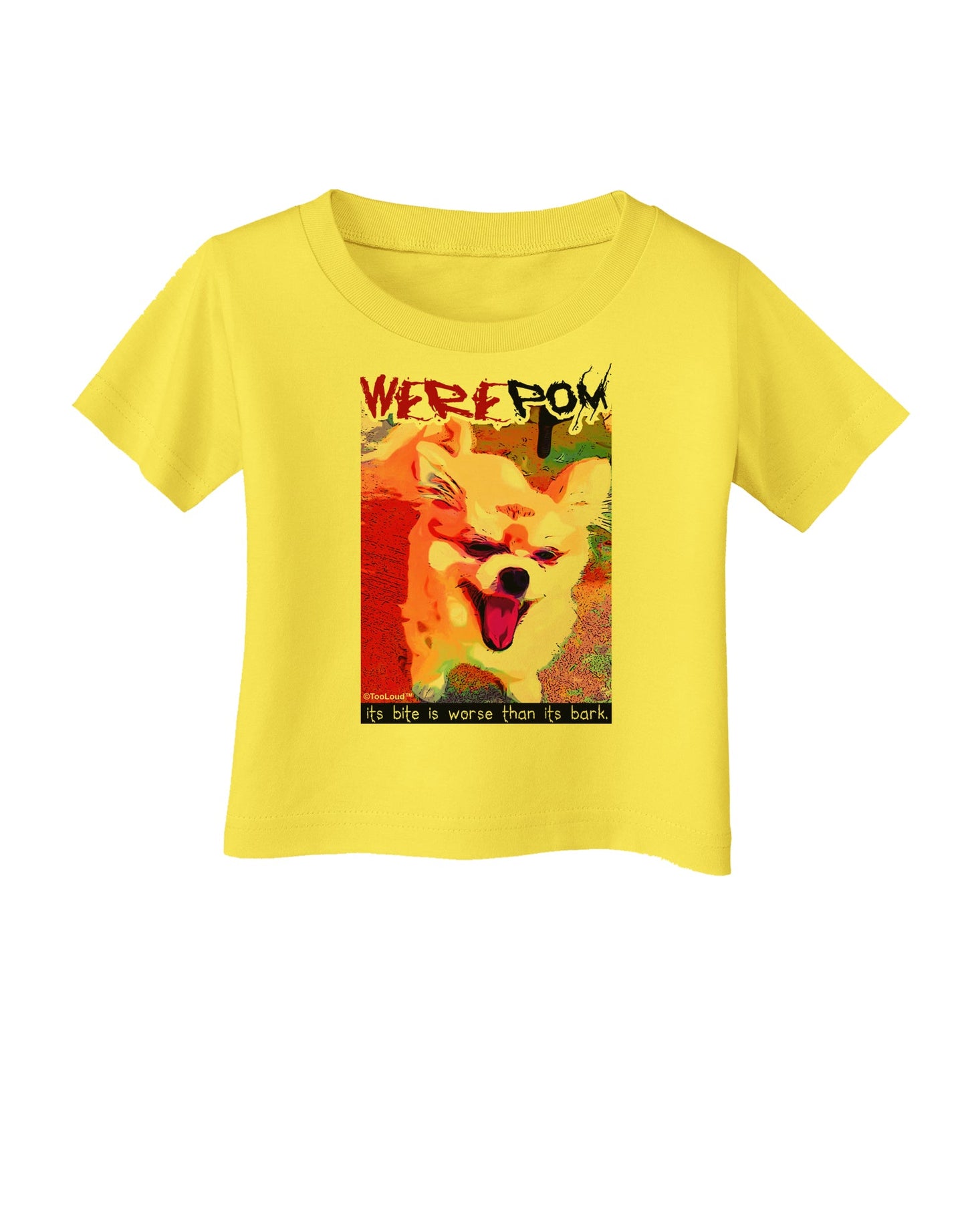 WerePom - Werewolf Pomeranian Infant T-Shirt by TooLoud-Infant T-Shirt-TooLoud-Yellow-06-Months-Davson Sales