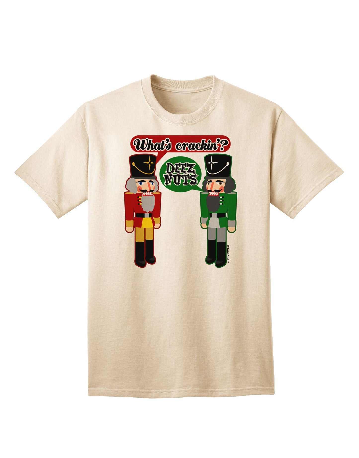 Whats Crackin - Deez Nuts Adult T-Shirt-Mens T-Shirt-TooLoud-Natural-Small-Davson Sales