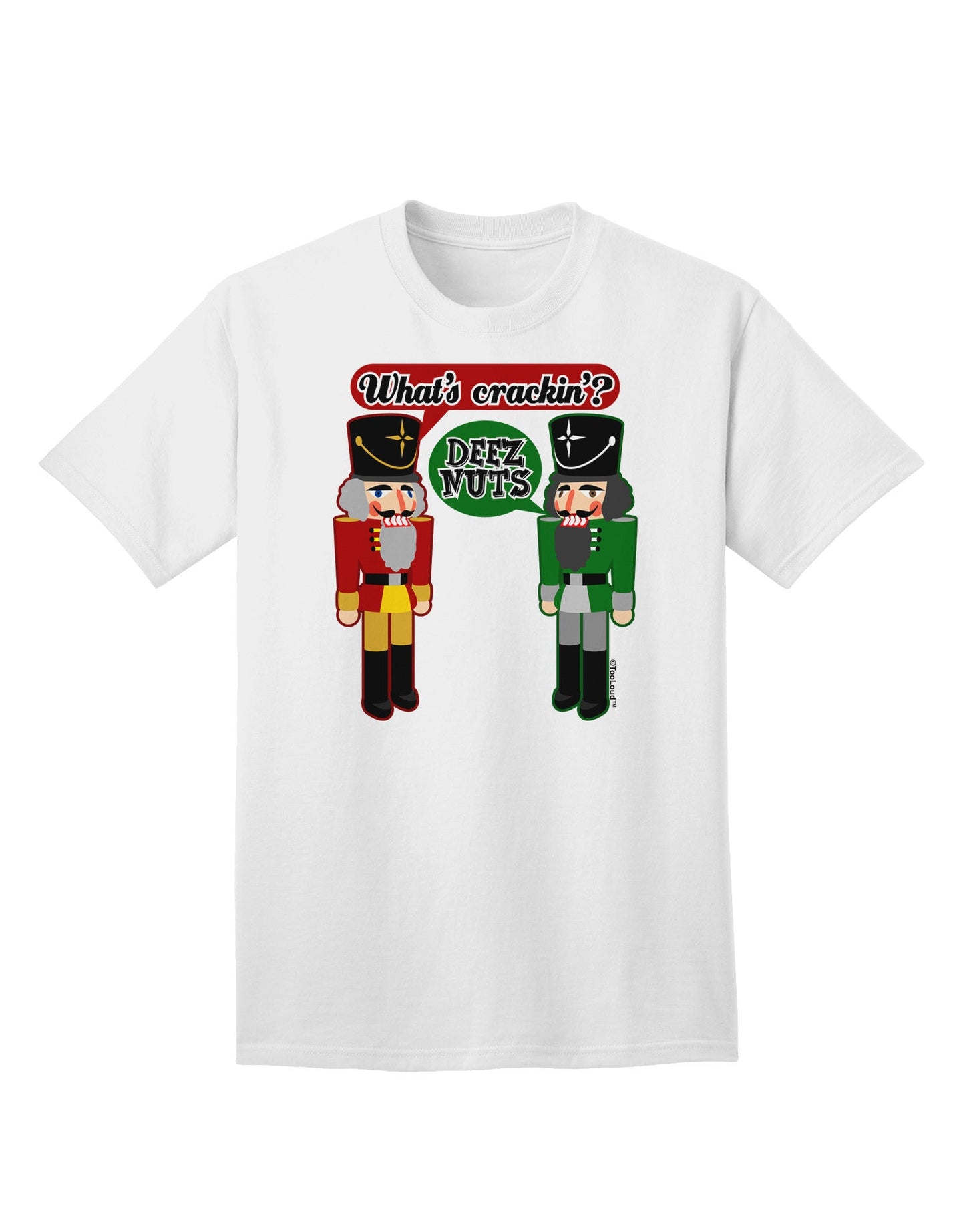 Whats Crackin - Deez Nuts Adult T-Shirt-Mens T-Shirt-TooLoud-White-Small-Davson Sales