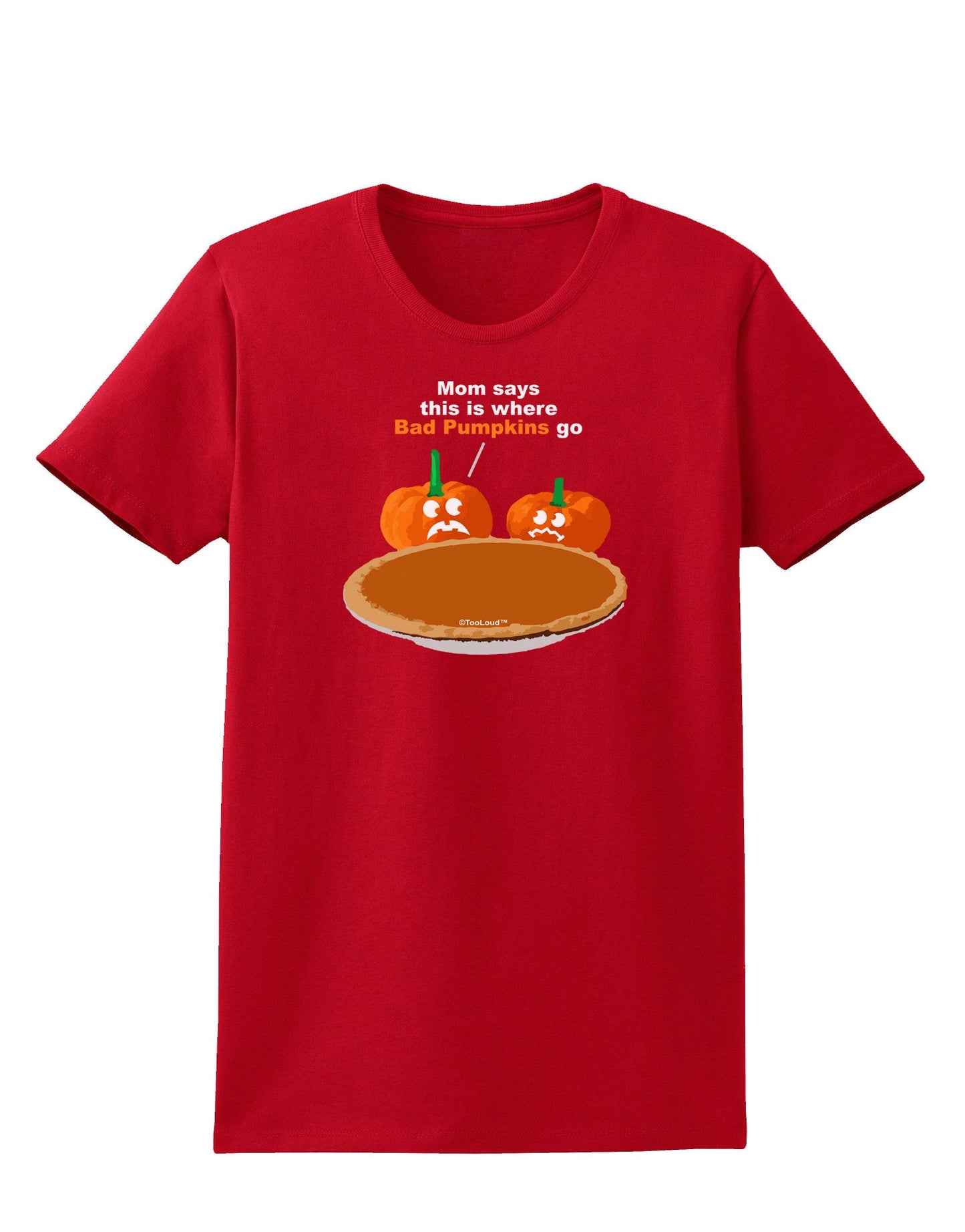 Where Bad Pumpkins Go Womens Dark T-Shirt-TooLoud-Red-X-Small-Davson Sales