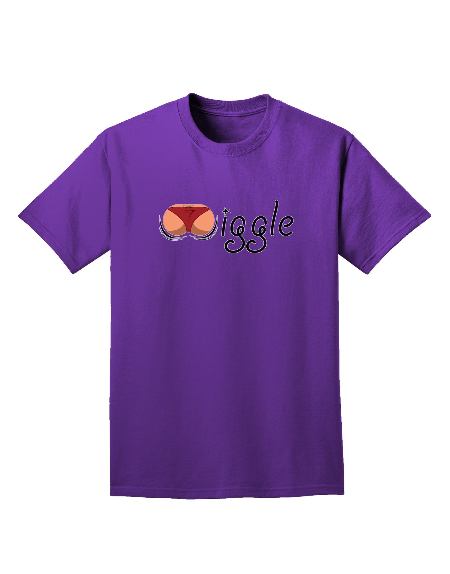 Wiggle - Twerk Medium Adult Dark T-Shirt-Mens T-Shirt-TooLoud-Purple-Small-Davson Sales