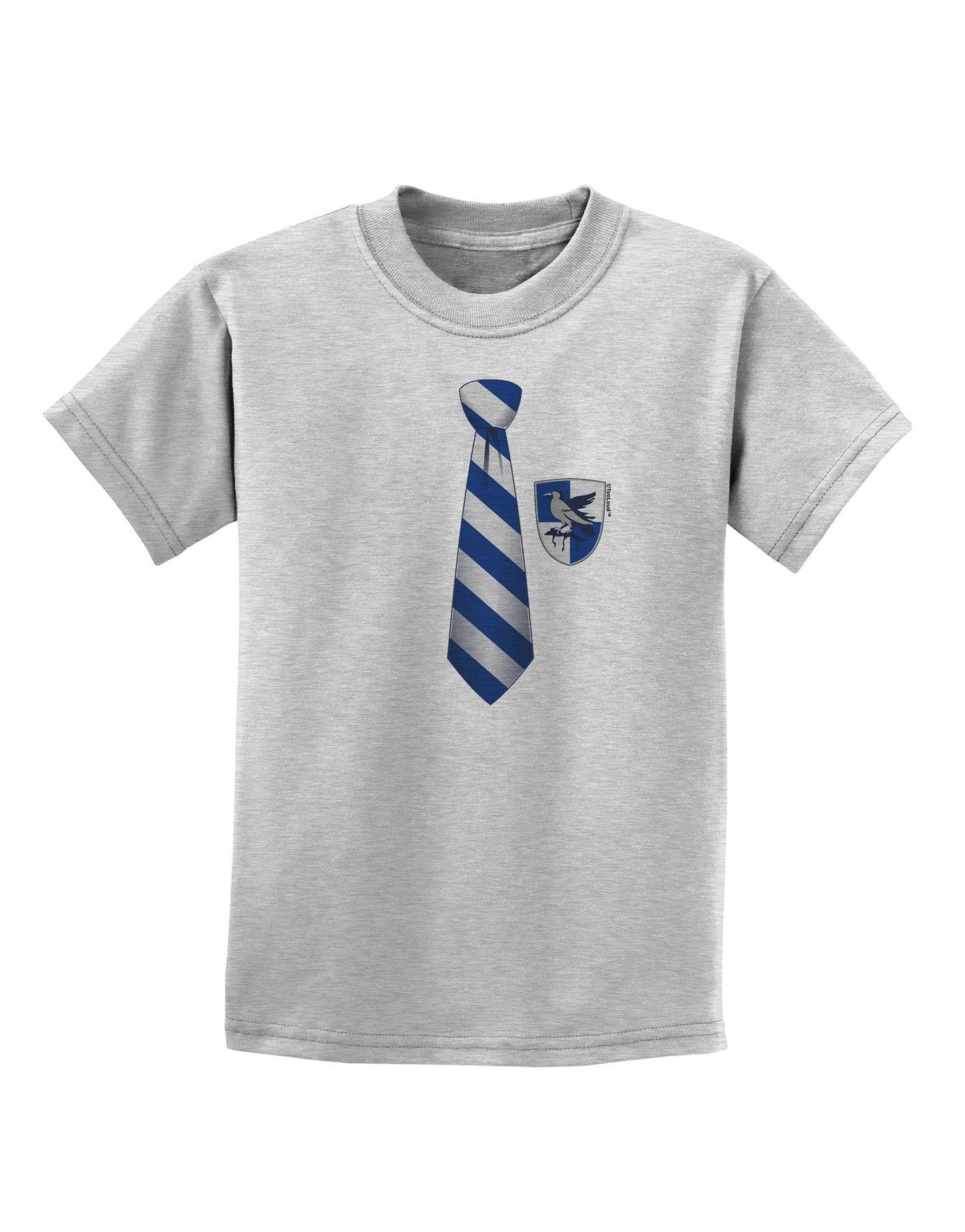 Wizard Tie Blue and Silver Childrens T-Shirt-Childrens T-Shirt-TooLoud-AshGray-X-Small-Davson Sales