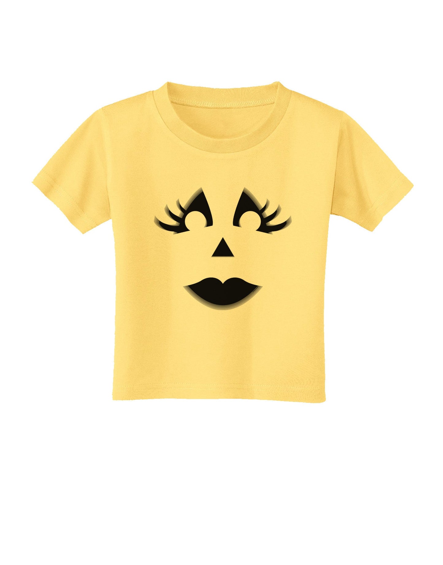 Woman Jack O Lantern Pumpkin Face Toddler T-Shirt-Toddler T-Shirt-TooLoud-Daffodil-Yellow-2T-Davson Sales