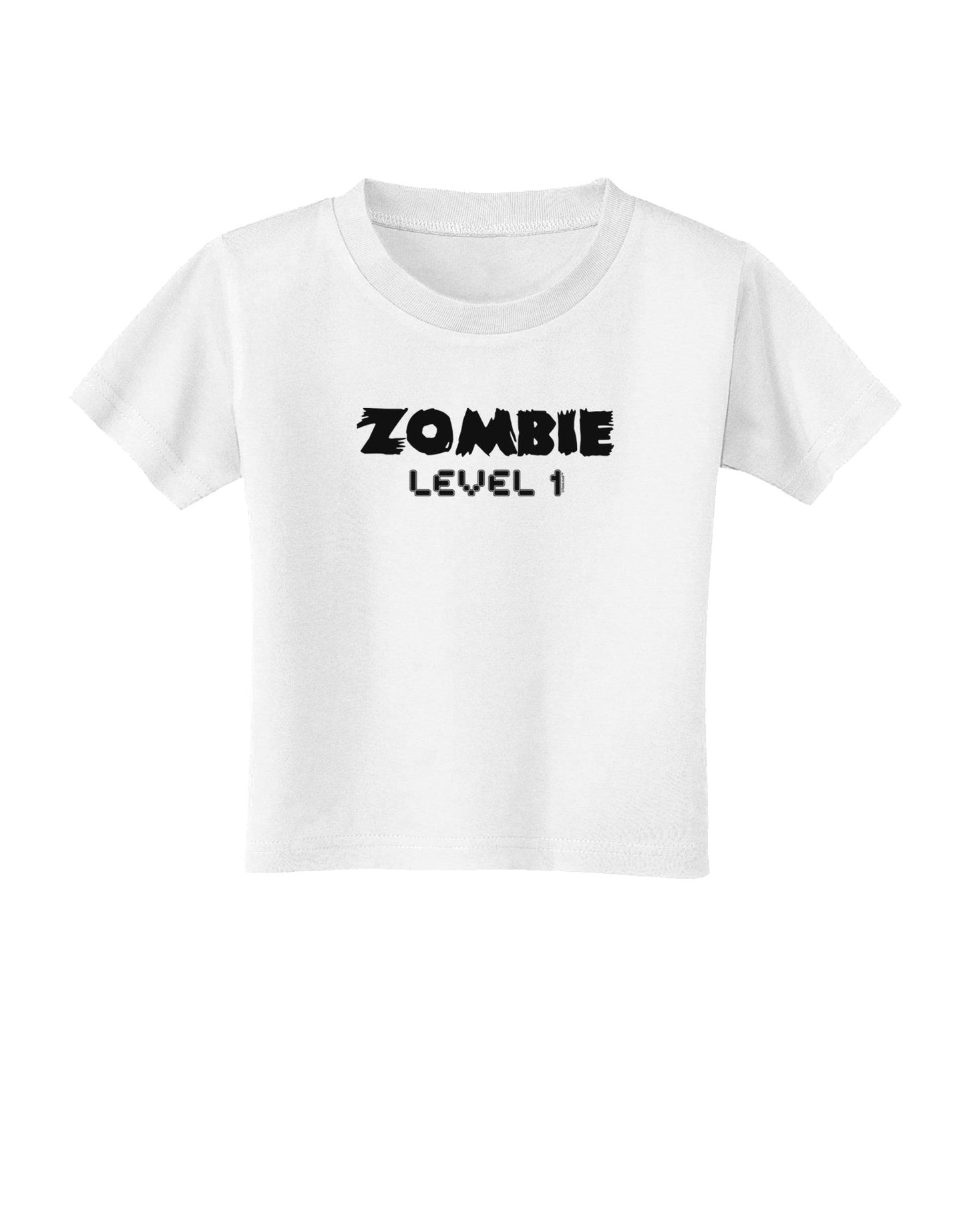 Zombie Level 1 - Funny - Halloween Toddler T-Shirt-Toddler T-Shirt-TooLoud-White-2T-Davson Sales