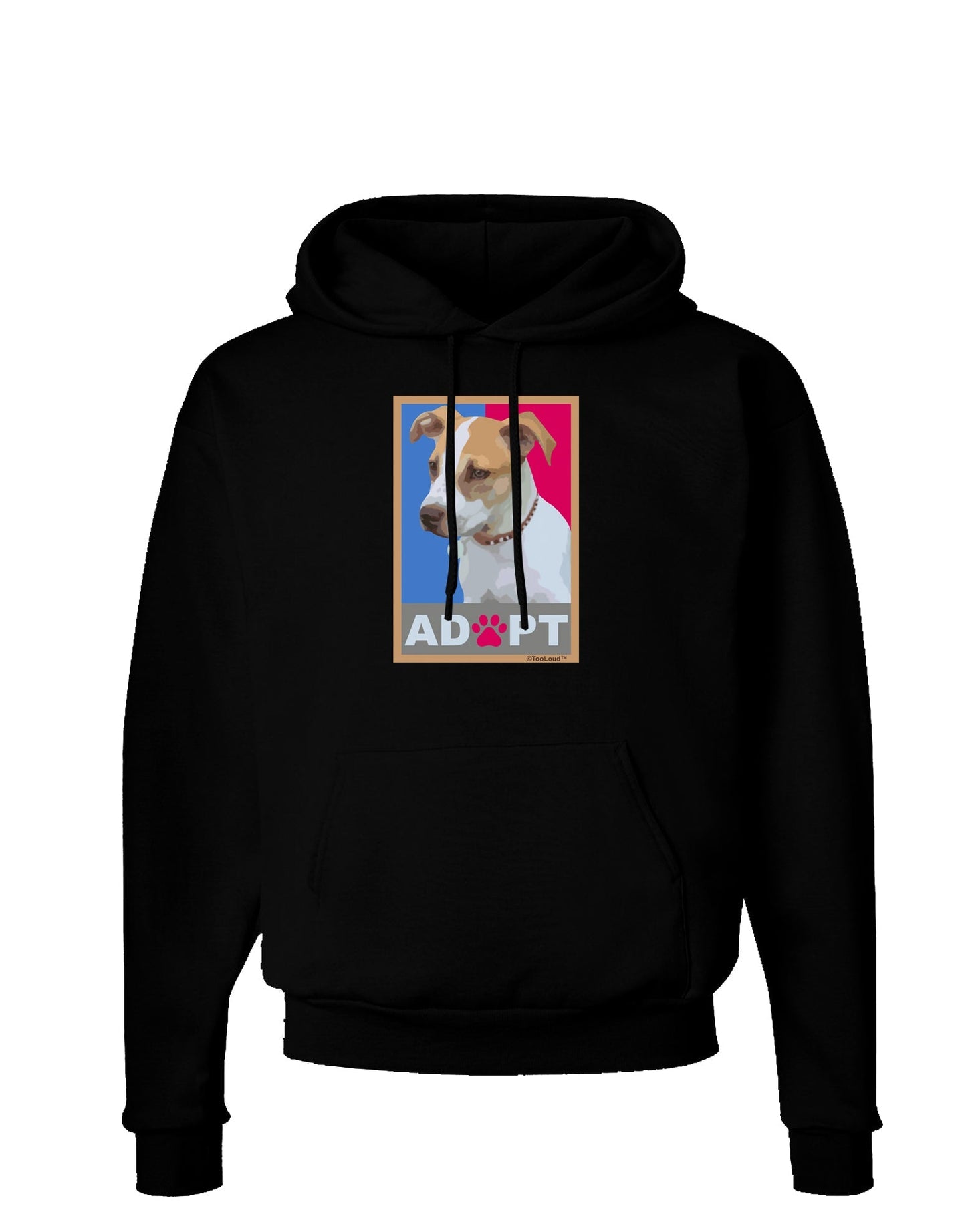 Adopt Cute Puppy Cat Adoption Dark Hoodie Sweatshirt-Hoodie-TooLoud-Black-Small-Davson Sales