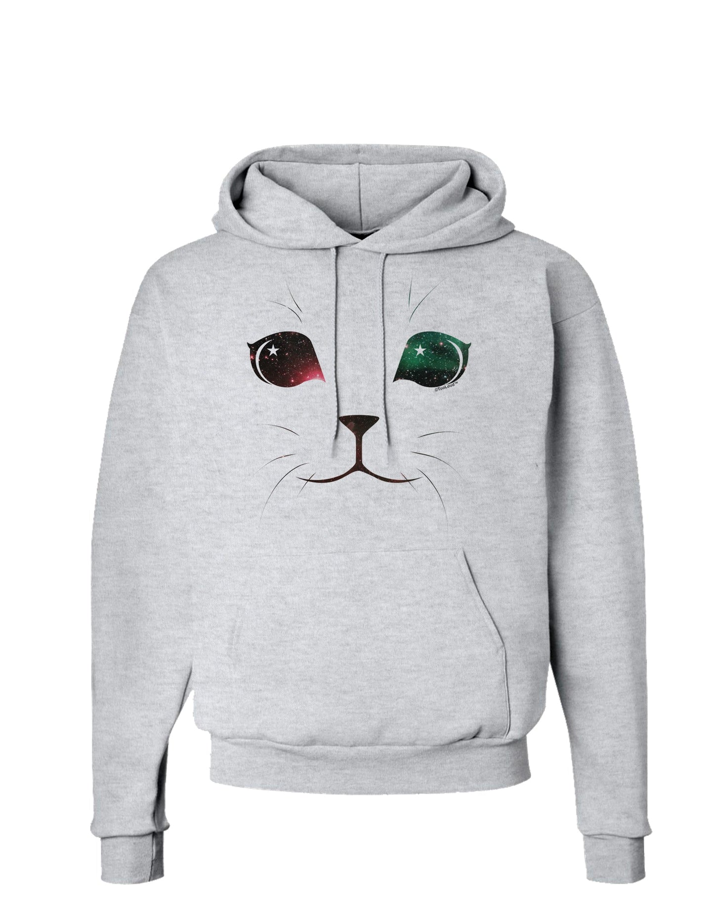 Adorable Space Cat Hoodie Sweatshirt by-Hoodie-TooLoud-AshGray-Small-Davson Sales