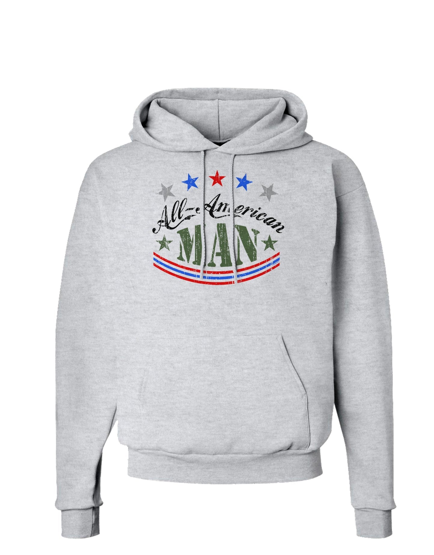 All-American Man Hoodie Sweatshirt-Hoodie-TooLoud-AshGray-Small-Davson Sales